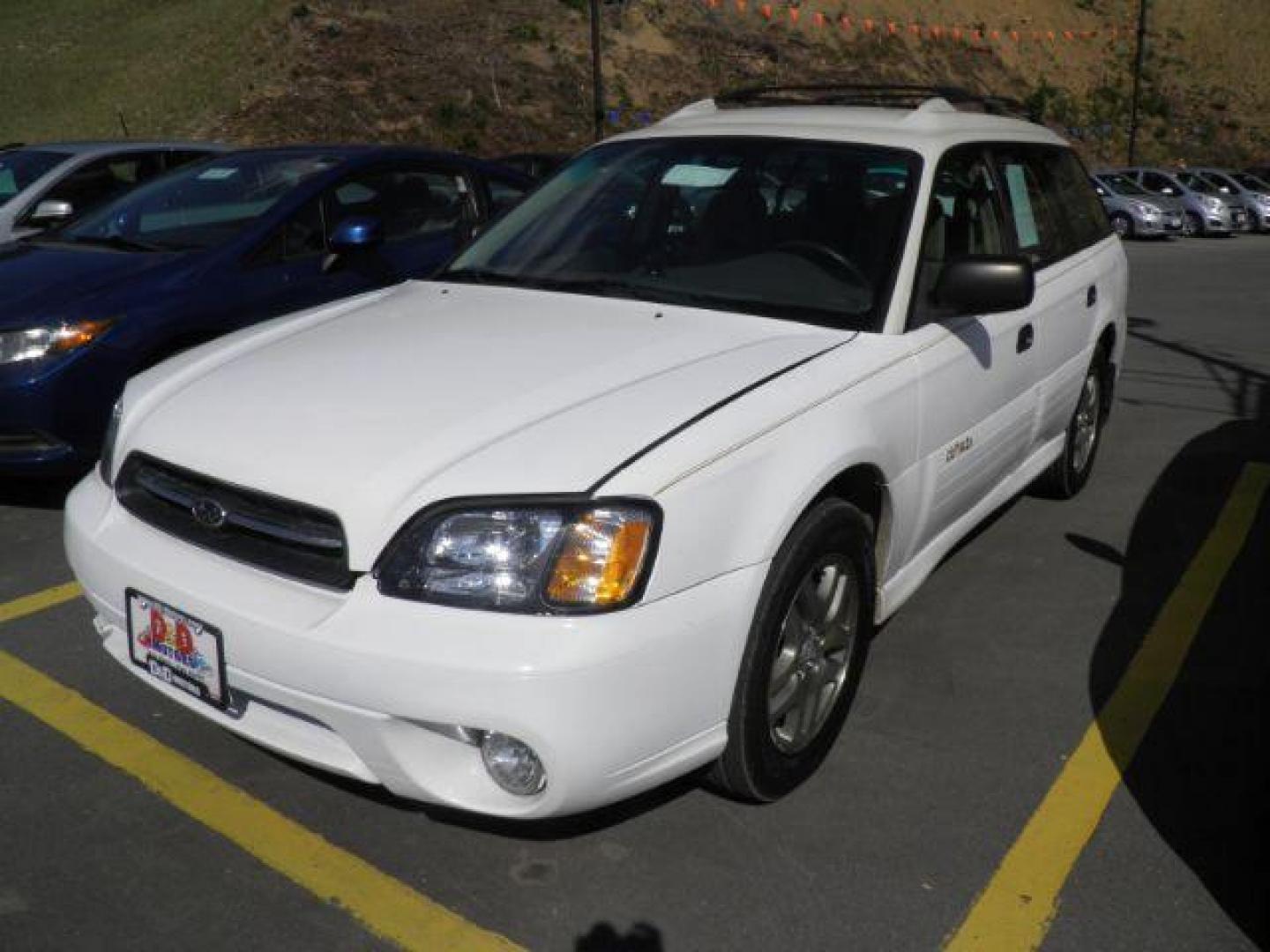 2003 WHITE Subaru Outback Wagon w/ All-weather Package (4S3BH675837) with an 2.5 H4 engine, AT transmission, located at 15520 McMullen Hwy SW, Belair, MD, 21502, (301) 729-3700, 39.581375, -78.846451 - Photo#0