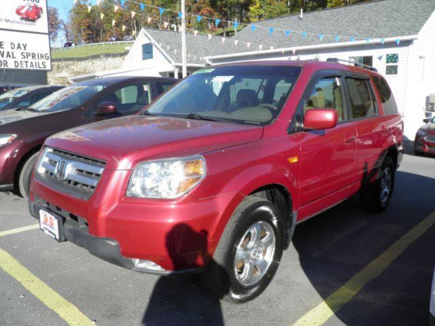 2006 RED HONDA PILOT EX 4WD (5FNYF184X6B) with an 3.5L V6 engine, AT transmission, located at 15520 McMullen Hwy SW, Belair, MD, 21502, (301) 729-3700, 39.581375, -78.846451 - Photo#0