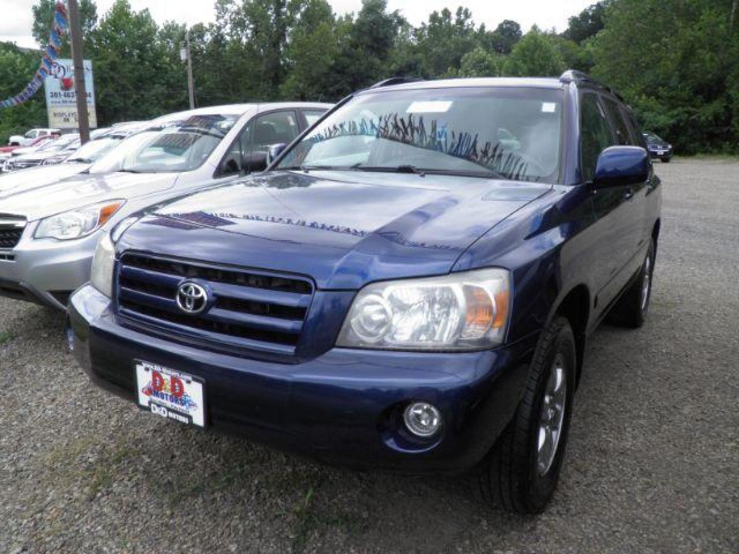 2007 BLUE Toyota Highlander V6 4WD (JTEEP21A770) with an 3.3L V6 engine, AT transmission, located at 15520 McMullen Hwy SW, Belair, MD, 21502, (301) 729-3700, 39.581375, -78.846451 - Photo#0