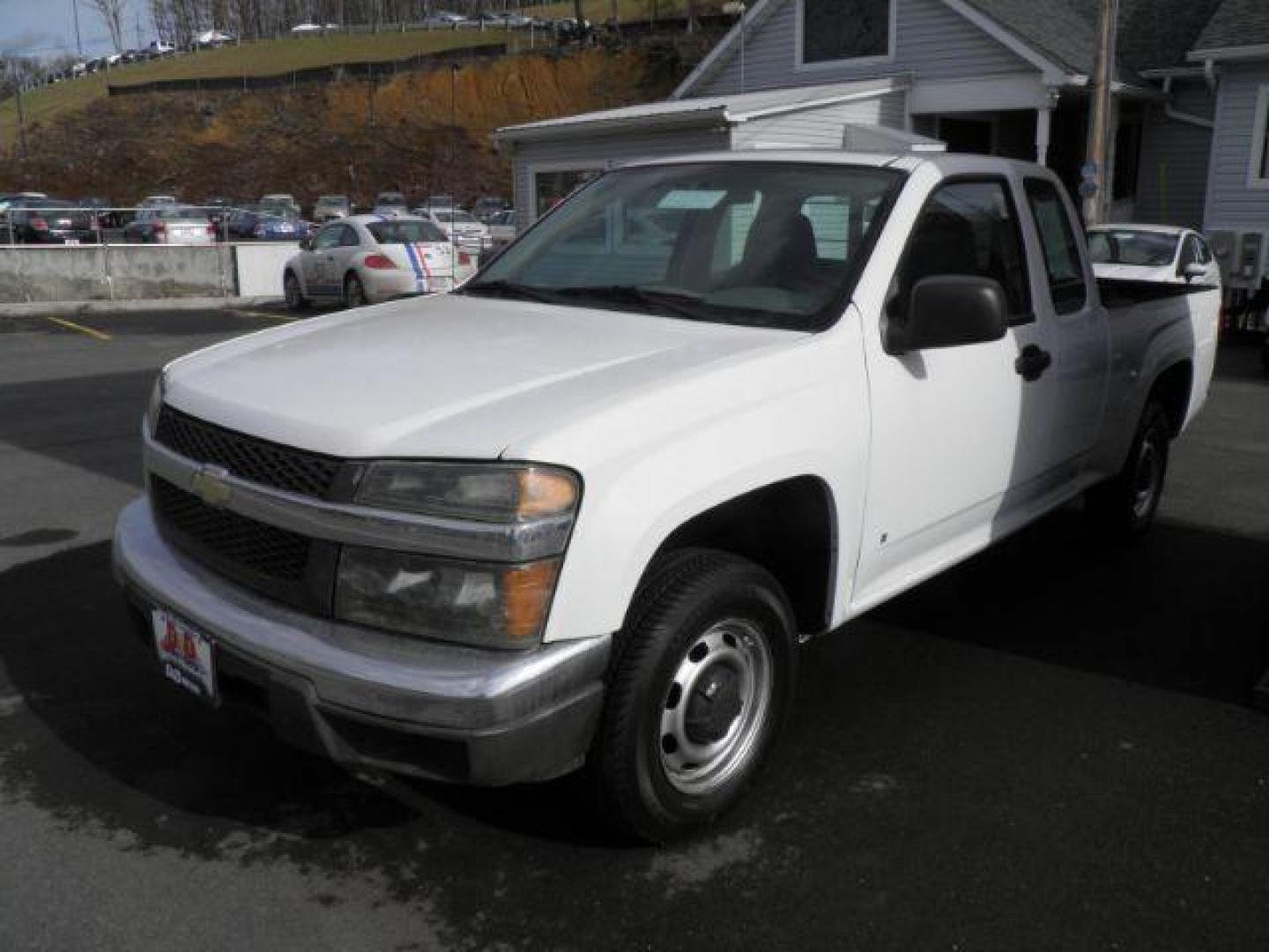 2008 WHITE Chevrolet Colorado Work Truck Ext. Cab 2WD (1GCCS19E288) with an 3.7L V6 engine, located at 15520 McMullen Hwy SW, Belair, MD, 21502, (301) 729-3700, 39.581375, -78.846451 - Photo#0