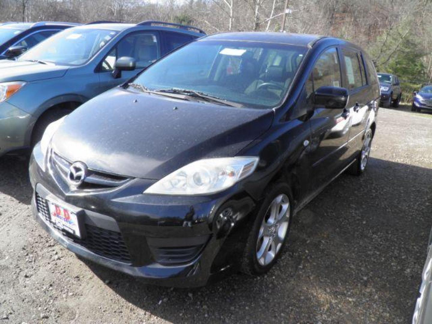 2008 BLACK MAZDA MAZDA5 Sport (JM1CR293380) with an 2.3l L4 engine, AT transmission, located at 19521 New George's Creek Rd SW, Barton, MD, 21521, (301) 463-2404, 39.524323, -79.017906 - Photo#0