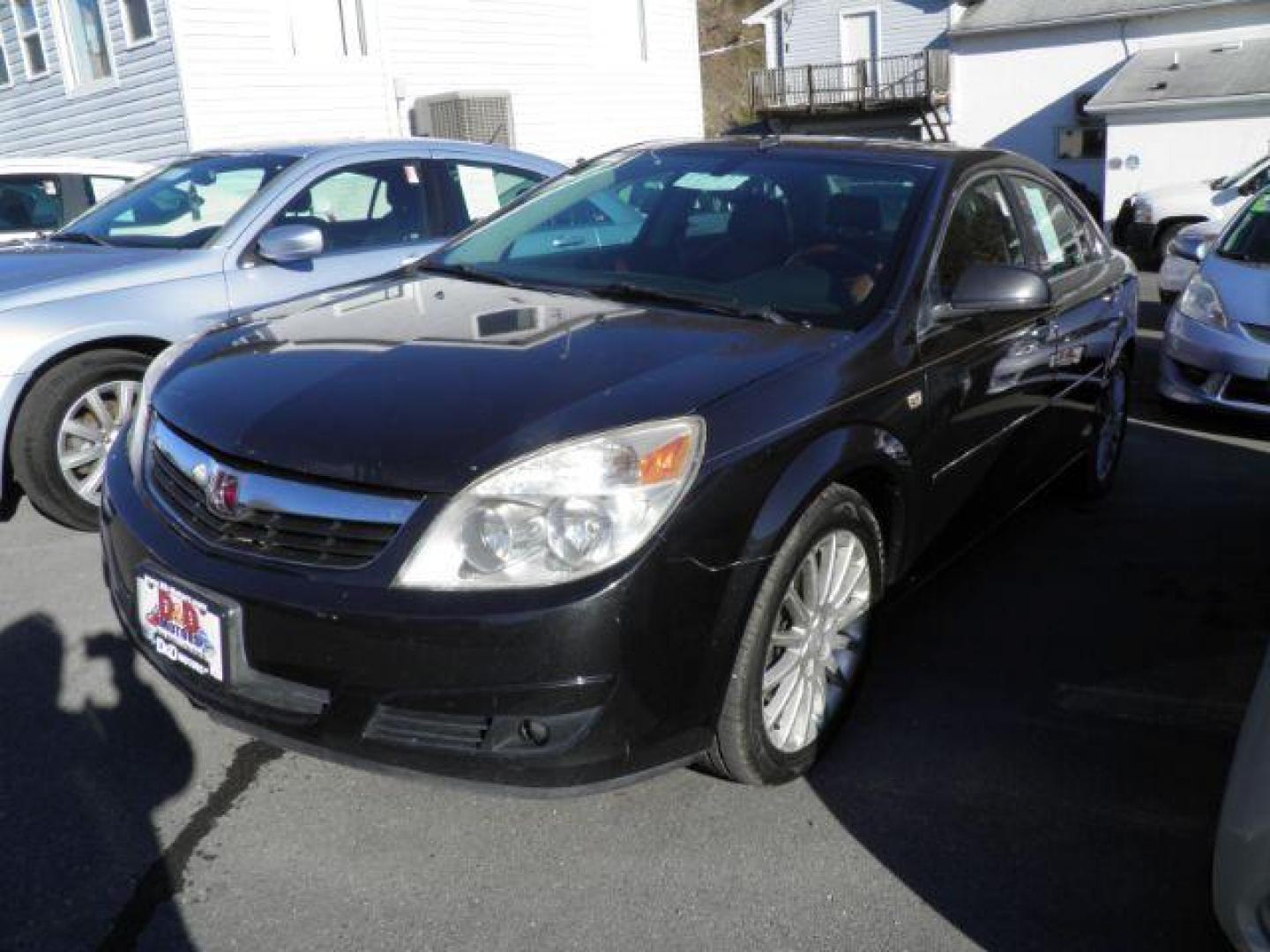 2008 BLACK Saturn Aura XR (1G8ZV57718F) with an 3.6L V6 engine, AT transmission, located at 15520 McMullen Hwy SW, Belair, MD, 21502, (301) 729-3700, 39.581375, -78.846451 - Photo#0