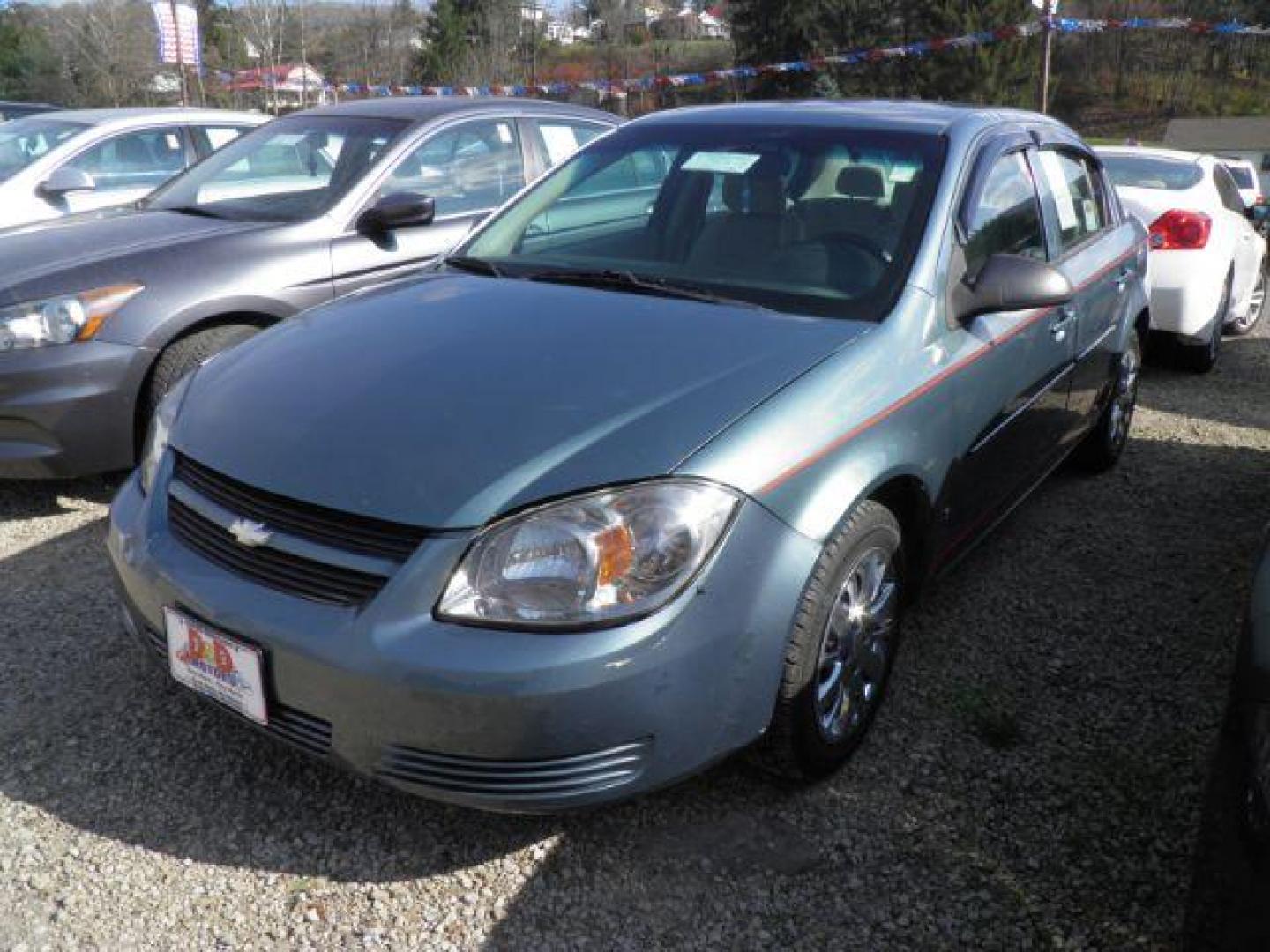 2010 GREEN Chevrolet Cobalt LS Sedan (1G1AB5F59A7) with an 2.2l L4 engine, AT transmission, located at 15520 McMullen Hwy SW, Belair, MD, 21502, (301) 729-3700, 39.581375, -78.846451 - Photo#0