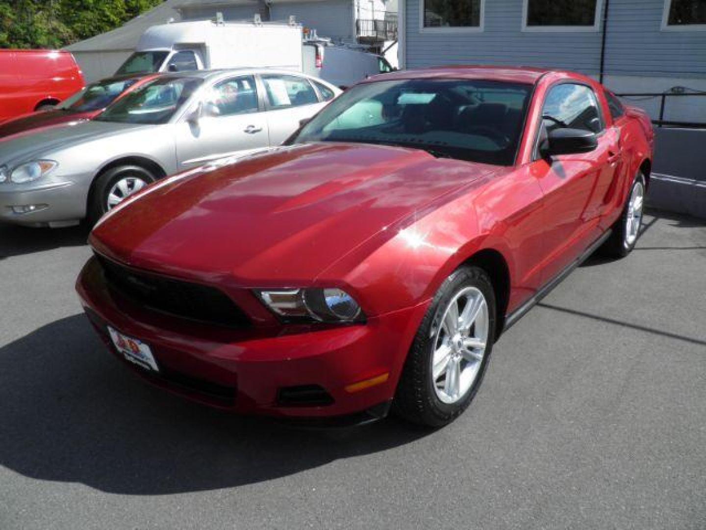 2010 RED FORD MUSTANG V6 Coupe (1ZVBP8AN2A5) with an 4.0l V6 engine, AT transmission, located at 15520 McMullen Hwy SW, Belair, MD, 21502, (301) 729-3700, 39.581375, -78.846451 - Photo#0