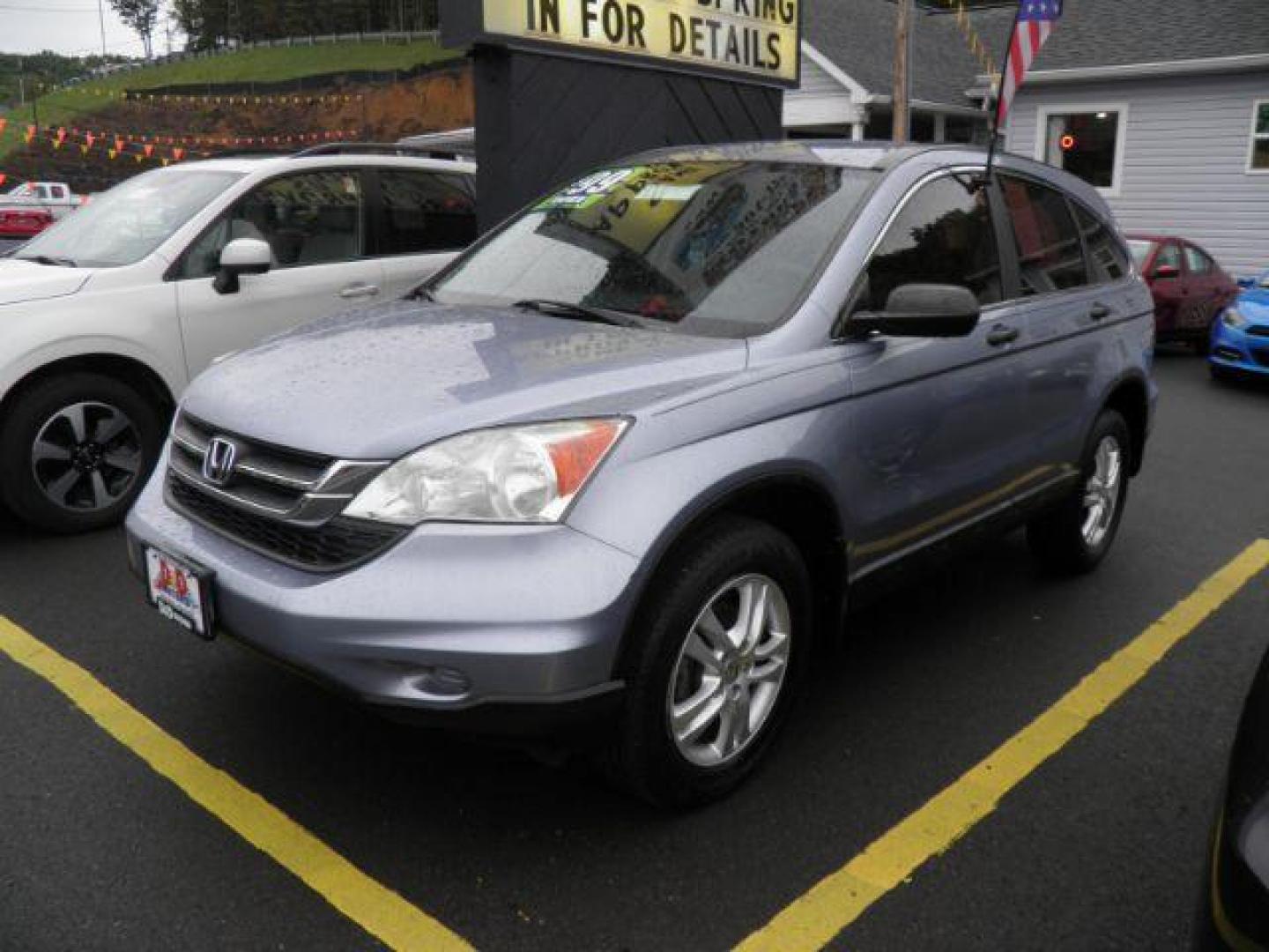 2010 BLUE HONDA CR-V LX 4WD 5-Speed AT (5J6RE4H35AL) with an 2.4L L4 engine, AT transmission, located at 15520 McMullen Hwy SW, Belair, MD, 21502, (301) 729-3700, 39.581375, -78.846451 - Photo#0