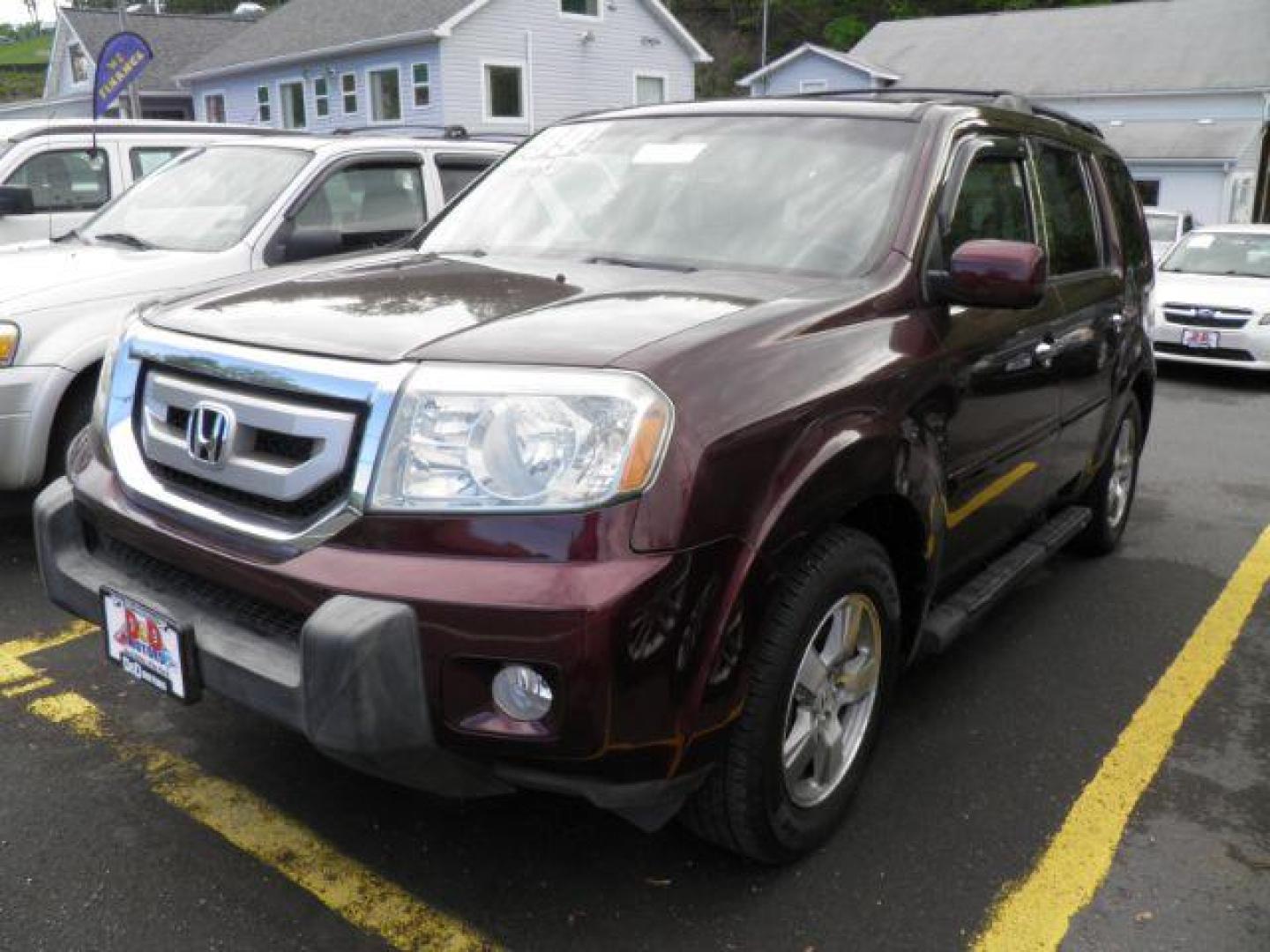 2010 BURGUNDY Honda Pilot EX 4WD 5-Spd AT (5FNYF4H4XAB) with an 3.5L V6 engine, AT transmission, located at 15520 McMullen Hwy SW, Belair, MD, 21502, (301) 729-3700, 39.581375, -78.846451 - Photo#0