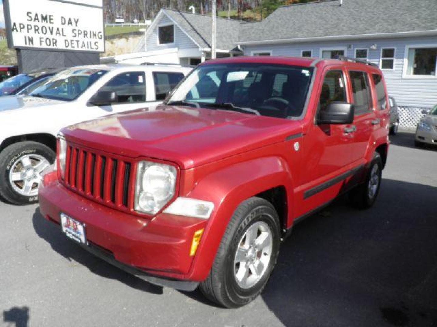 2010 RED JEEP LIBERTY Sport 4WD (1J4PN2GK9AW) with an 3.7L V6 SOHC 12V engine, 4-Speed Automatic transmission, located at 15520 McMullen Hwy SW, Belair, MD, 21502, (301) 729-3700, 39.581375, -78.846451 - Photo#0