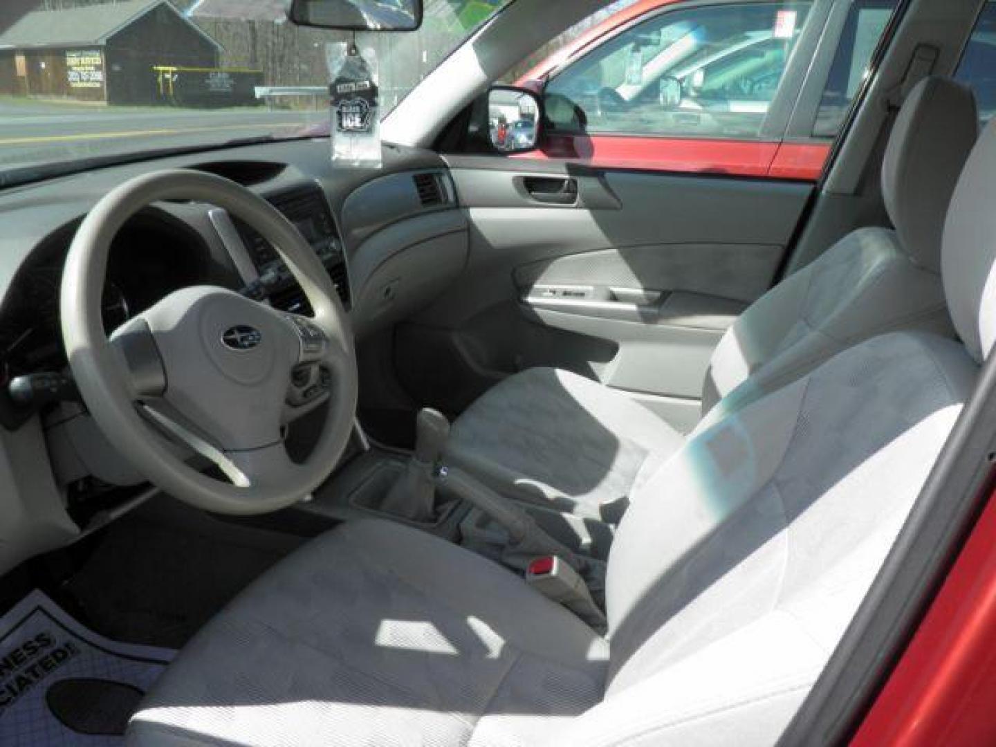 2010 RED Subaru Forester 2.5X (JF2SH6AC4AG) with an 2.5 L4 engine, MAN transmission, located at 15520 McMullen Hwy SW, Belair, MD, 21502, (301) 729-3700, 39.581375, -78.846451 - Photo#1