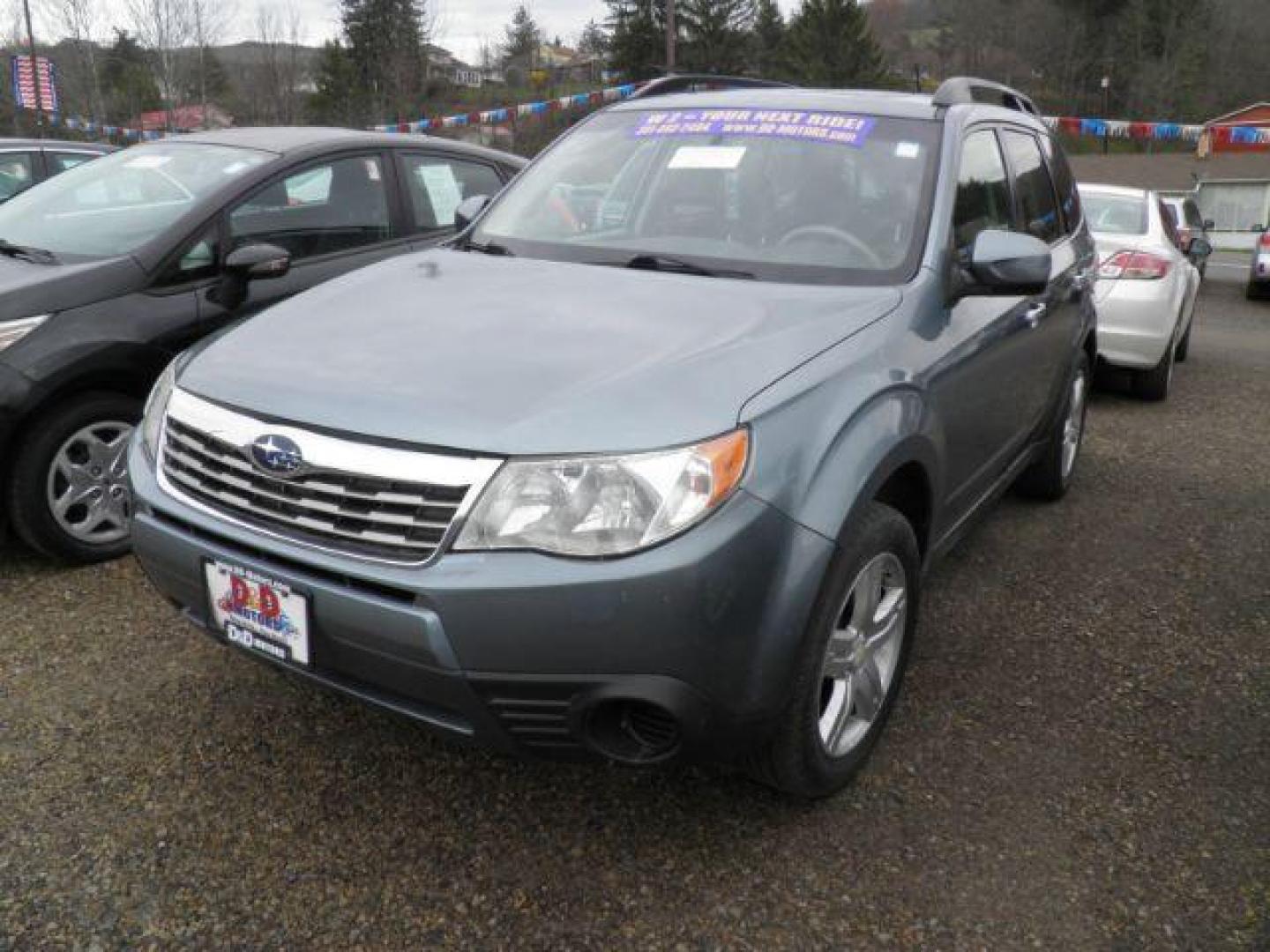 2010 Aqua Subaru Forester 2.5X Premium (JF2SH6CC6AG) with an 2.5 L4 engine, 5SP transmission, located at 19521 New George's Creek Rd SW, Barton, MD, 21521, (301) 463-2404, 39.524323, -79.017906 - Photo#0