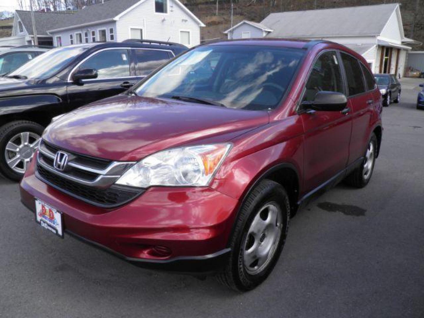 2011 RED Honda CR-V LX 4WD 5-Speed AT (5J6RE4H36BL) with an 2.4L L4 engine, AT transmission, located at 15520 McMullen Hwy SW, Belair, MD, 21502, (301) 729-3700, 39.581375, -78.846451 - Photo#0