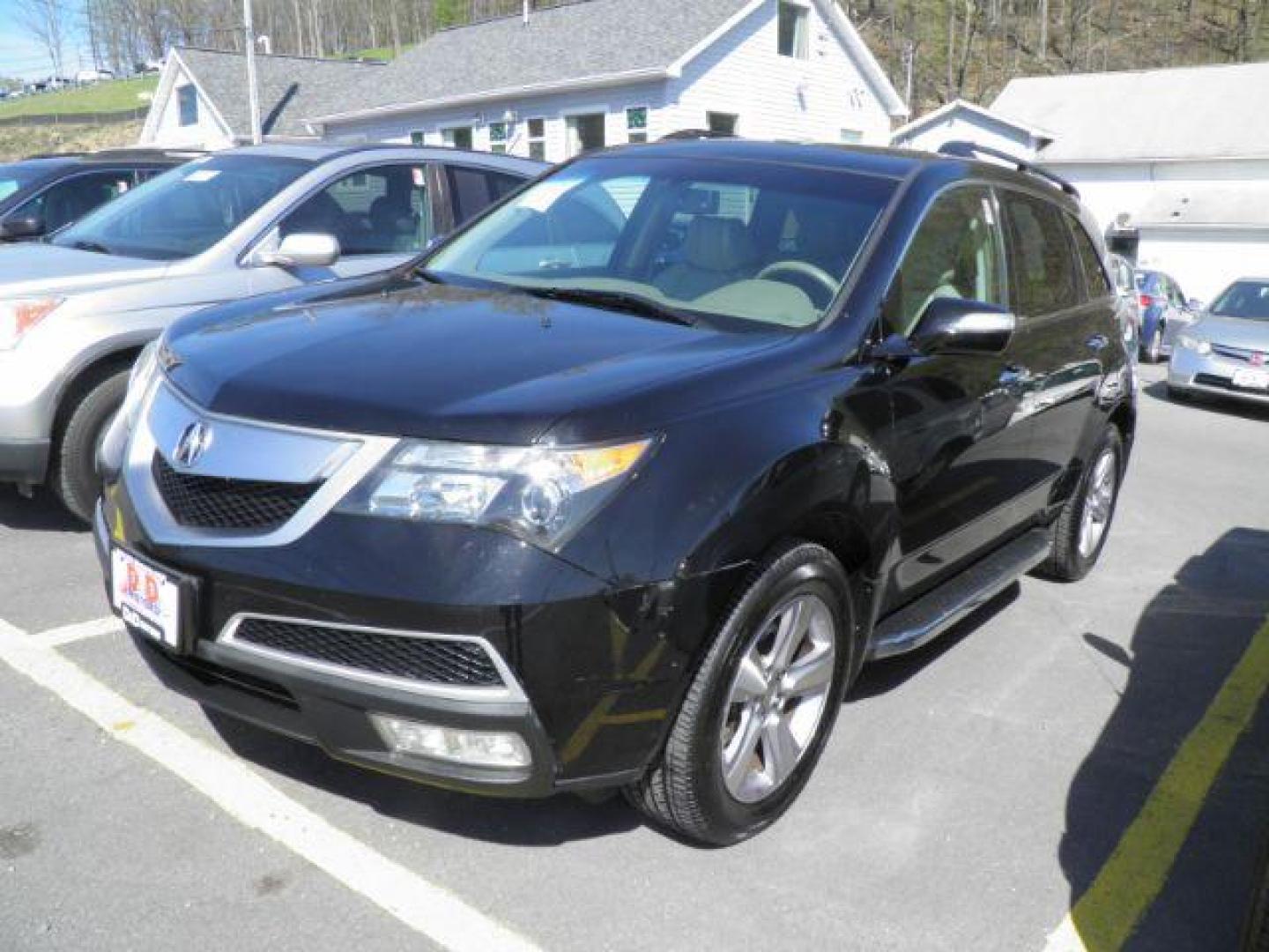 2012 BLACK Acura MDX 6-Spd AT (2HNYD2H28CH) with an 3.7L V6 engine, AT transmission, located at 15520 McMullen Hwy SW, Belair, MD, 21502, (301) 729-3700, 39.581375, -78.846451 - Photo#0