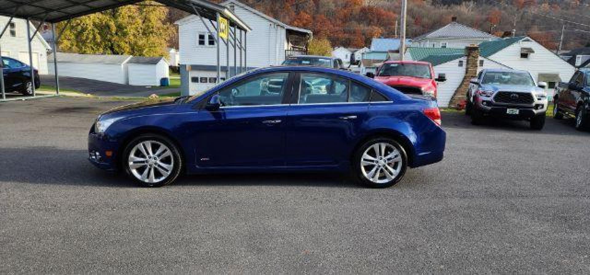 2012 Blue Topaz Metallic /Jet Black/Brick Leather Interior Chevrolet Cruze LTZ (1G1PH5SC8C7) with an 4 engine, AT transmission, located at 15520 McMullen Hwy SW, Belair, MD, 21502, (301) 729-3700, 39.581375, -78.846451 - Photo#1