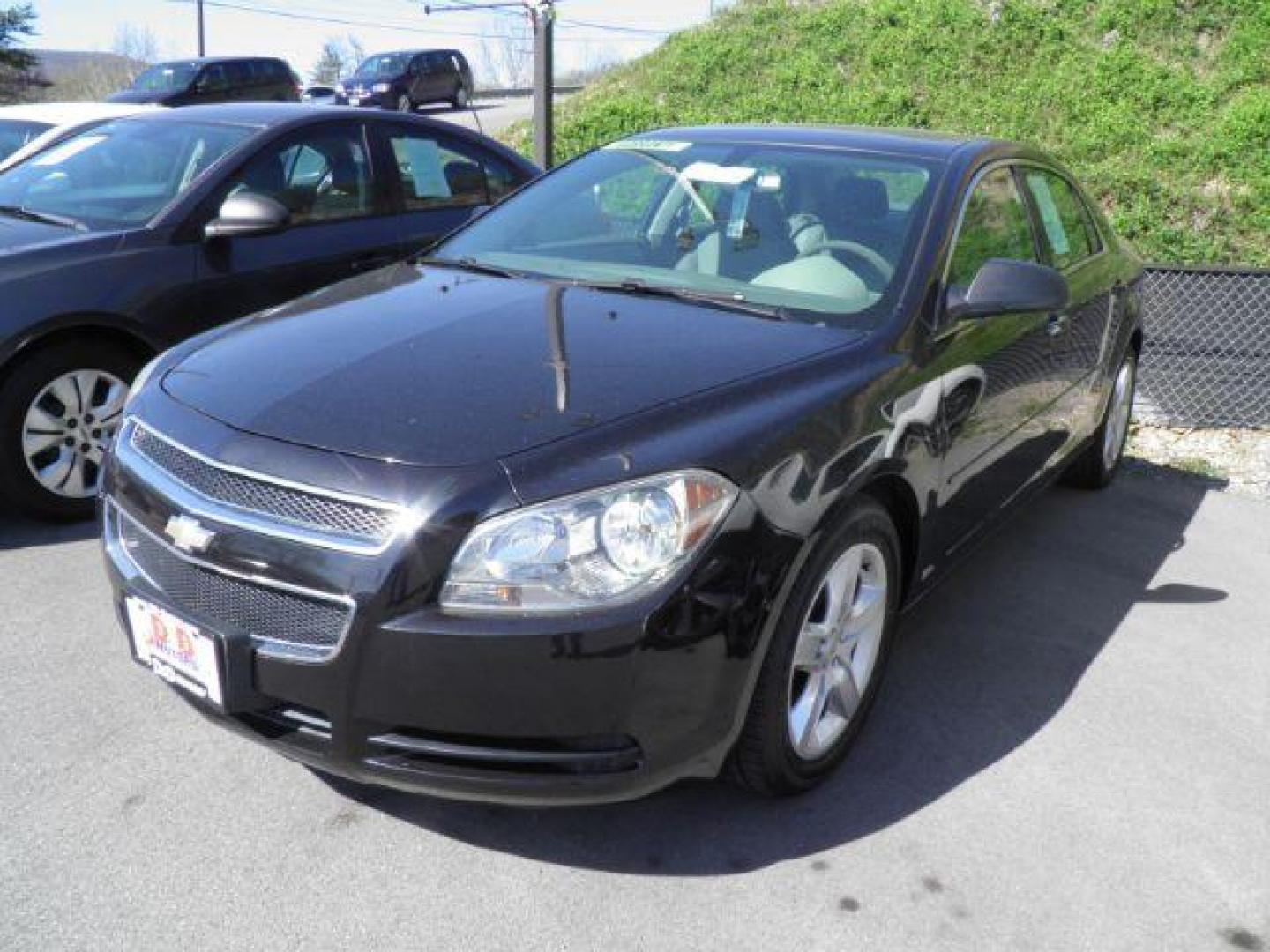 2012 BLACK Chevrolet Malibu LS (1G1ZB5E01CF) with an 2.4L L4 engine, AT transmission, located at 15520 McMullen Hwy SW, Belair, MD, 21502, (301) 729-3700, 39.581375, -78.846451 - Photo#0