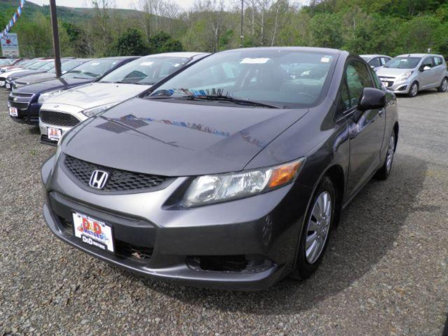 2012 GREY Honda Civic LX (2HGFG3B58CH) with an 2.3l L4 engine, AT transmission, located at 19521 New George's Creek Rd SW, Barton, MD, 21521, (301) 463-2404, 39.524323, -79.017906 - Photo#0