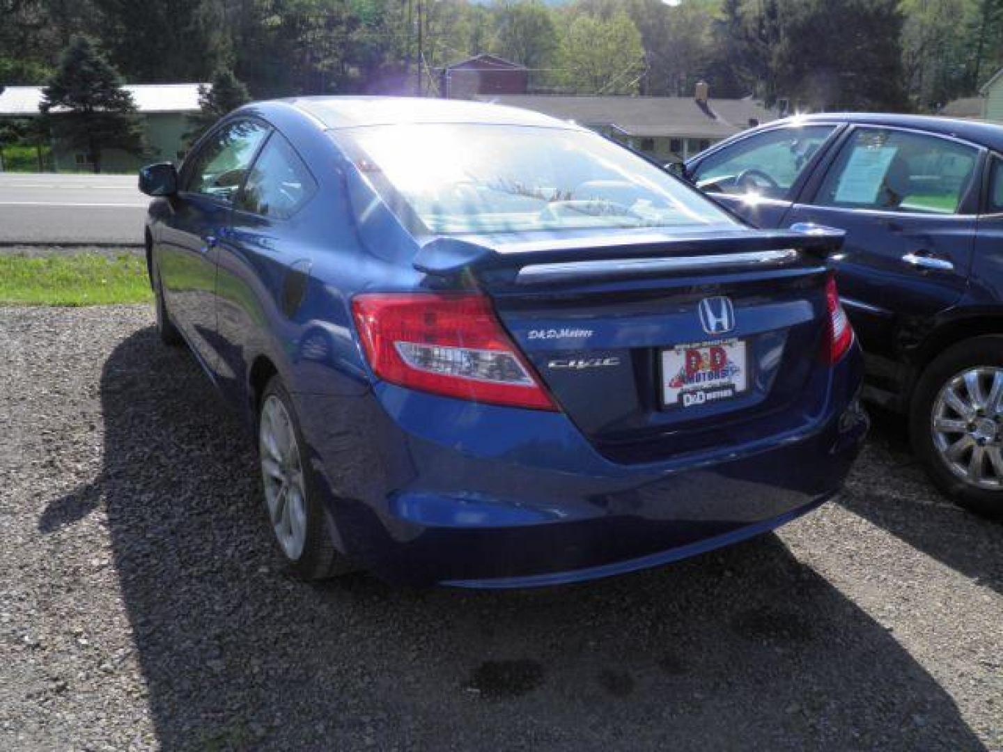 2012 BLUE HONDA CIVIC LX Coupe 5-Speed AT (2HGFG3B54CH) with an 2.3l L4 engine, AT transmission, located at 15520 McMullen Hwy SW, Belair, MD, 21502, (301) 729-3700, 39.581375, -78.846451 - Photo#2