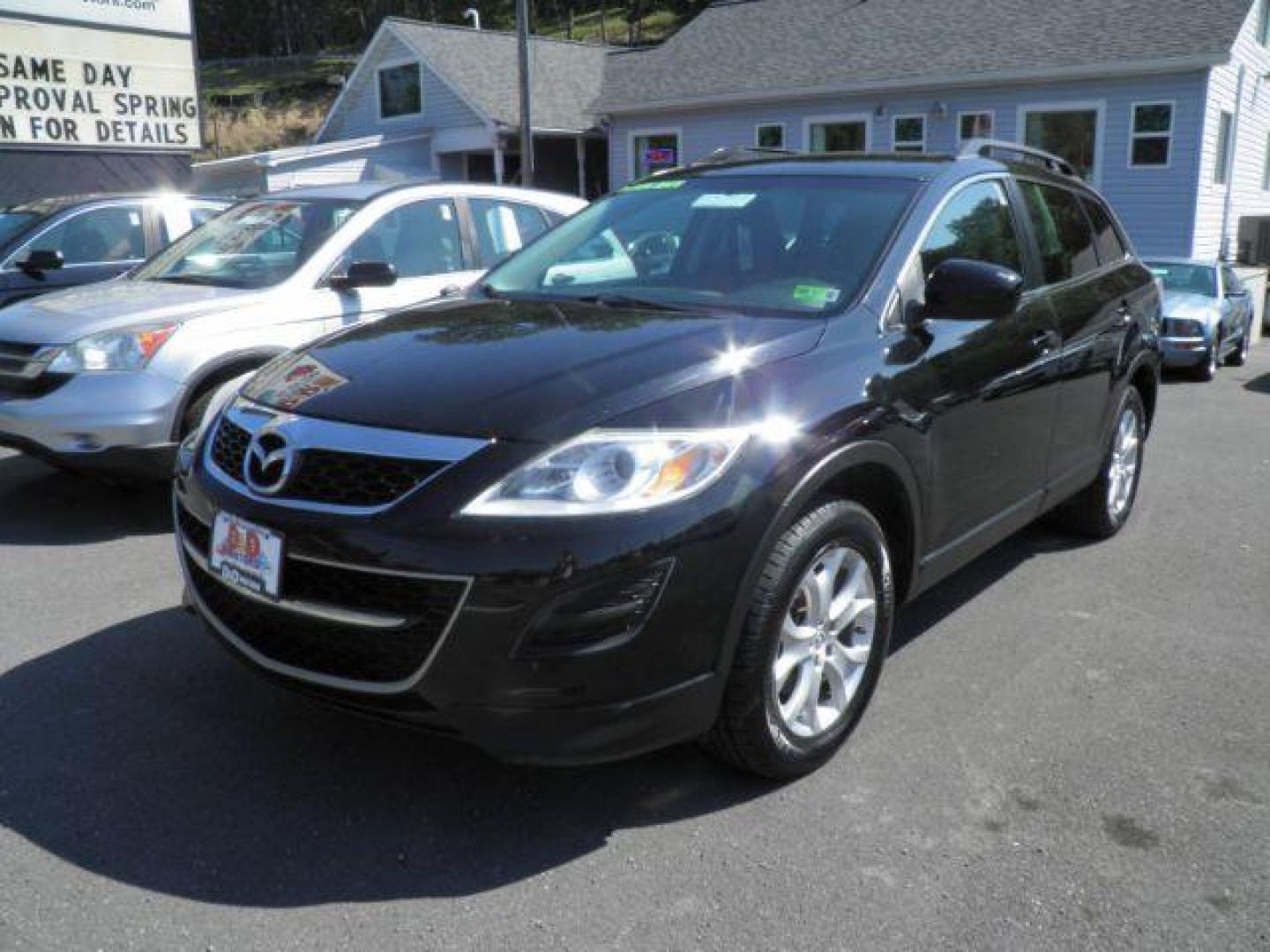 2012 BLACK MAZDA CX-9 Sport AWD (JM3TB3BV0C0) with an 3.7L V6 DOHC 24V engine, AT transmission, located at 15520 McMullen Hwy SW, Belair, MD, 21502, (301) 729-3700, 39.581375, -78.846451 - Photo#0