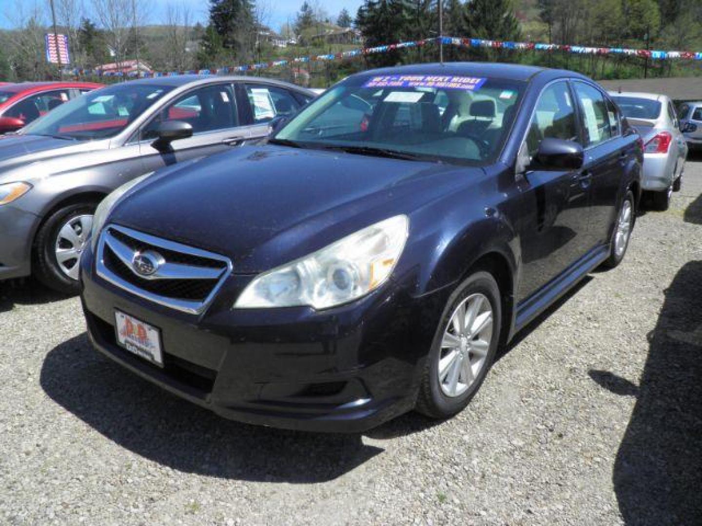 2012 BLUE Subaru Legacy 2.5i Premium (4S3BMAC65C1) with an 2.5 L4 engine, MAN transmission, located at 15520 McMullen Hwy SW, Belair, MD, 21502, (301) 729-3700, 39.581375, -78.846451 - Photo#0