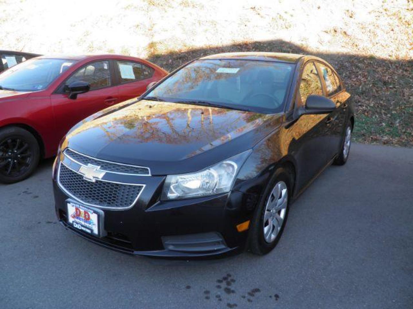 2013 BLACK Chevrolet CRUZE LS Manual (1G1PB5SG4D7) with an 1.8L L4 engine, MAN transmission, located at 15520 McMullen Hwy SW, Belair, MD, 21502, (301) 729-3700, 39.581375, -78.846451 - Photo#0