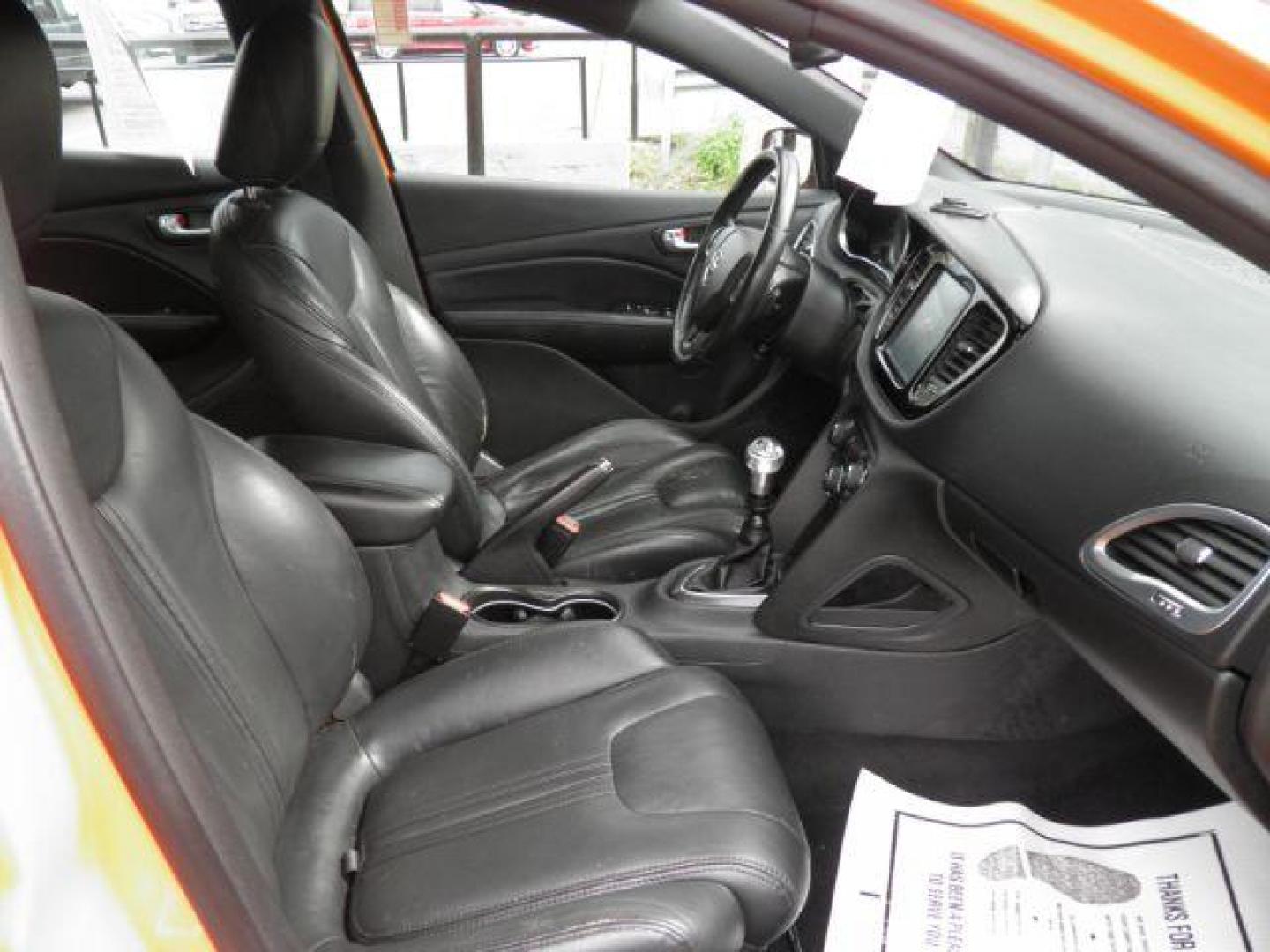 2013 ORANGE Dodge Dart SXT (1C3CDFBA4DD) with an 2.0L L4 engine, MAN transmission, located at 15520 McMullen Hwy SW, Belair, MD, 21502, (301) 729-3700, 39.581375, -78.846451 - Photo#1