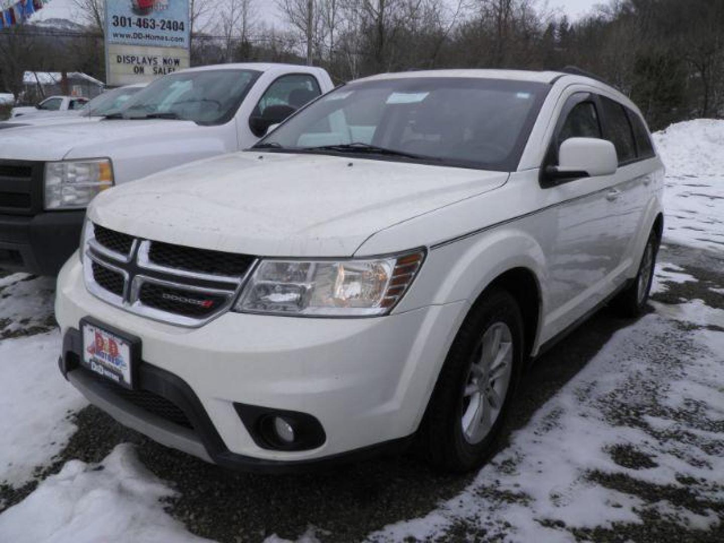 2013 White Dodge Journey SXT (3C4PDCBG2DT) with an 3.6L V6 engine, AT transmission, located at 19521 New George's Creek Rd SW, Barton, MD, 21521, (301) 463-2404, 39.524323, -79.017906 - Photo#0