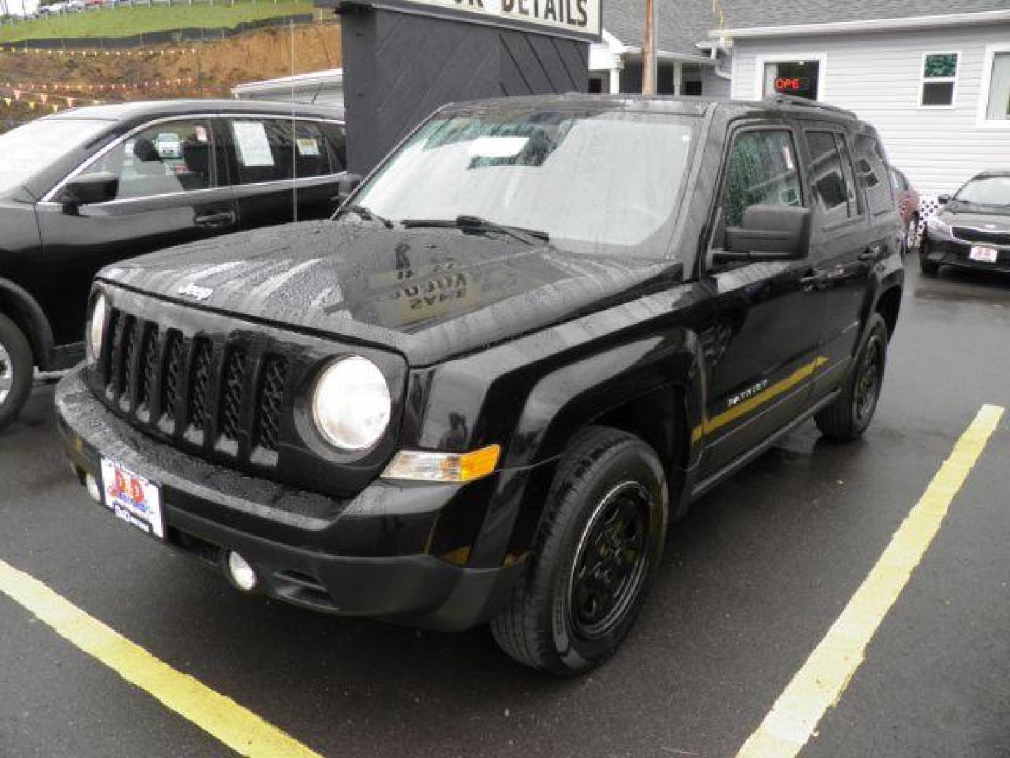 2013 BLACK Jeep Patriot Sport 4WD (1C4NJRBB9DD) with an 2.4L L4 engine, AT transmission, located at 15520 McMullen Hwy SW, Belair, MD, 21502, (301) 729-3700, 39.581375, -78.846451 - Photo#0