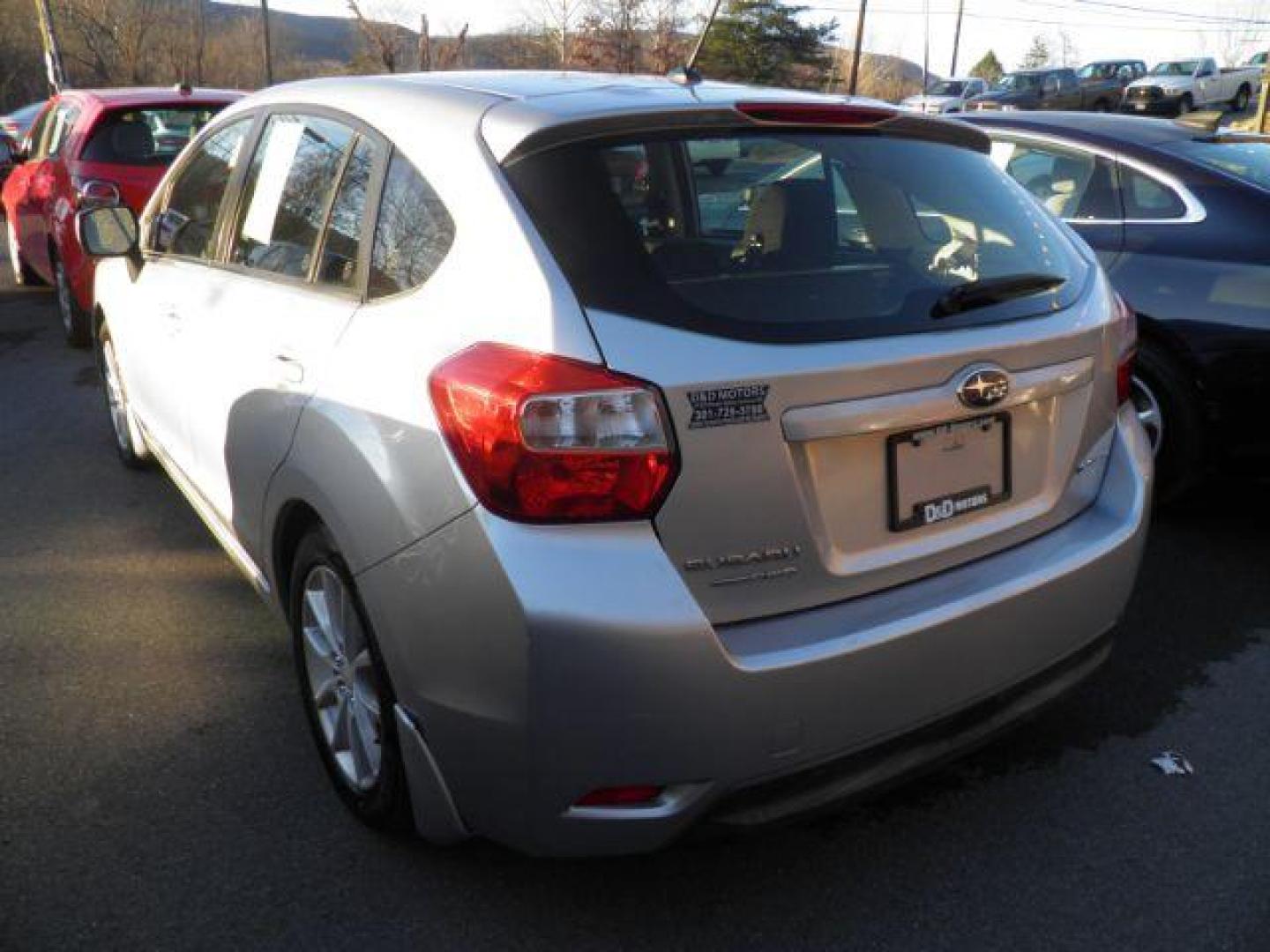 2013 SILVER SUBARU IMPREZA 2.0i Premium 5-Door (JF1GPAC63DH) with an 2.0L L4 engine, AT transmission, located at 15520 McMullen Hwy SW, Belair, MD, 21502, (301) 729-3700, 39.581375, -78.846451 - Photo#5