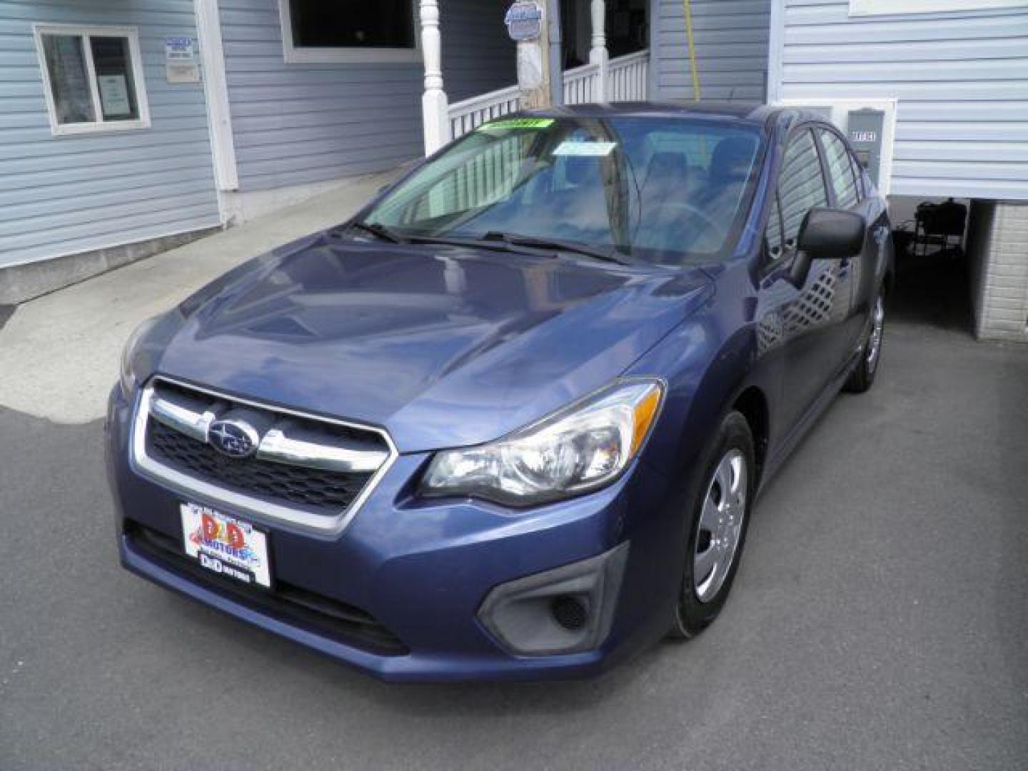 2013 BLUE Subaru Impreza Base 4-Door (JF1GJAA6XDH) with an 2.0L L4 engine, CVT transmission, located at 15520 McMullen Hwy SW, Belair, MD, 21502, (301) 729-3700, 39.581375, -78.846451 - Photo#0