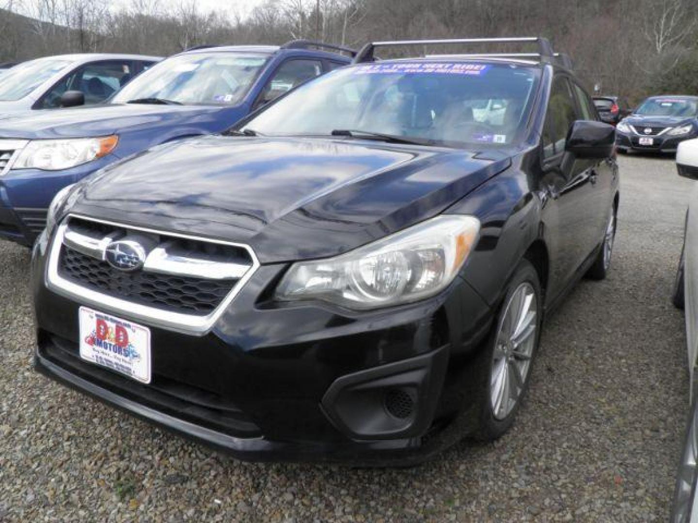 2013 BLACK Subaru Impreza Premium Plus 5-Door+S/R (JF1GPAD61DH) with an 2.5l H4 engine, AT transmission, located at 19521 New George's Creek Rd SW, Barton, MD, 21521, (301) 463-2404, 39.524323, -79.017906 - Photo#0