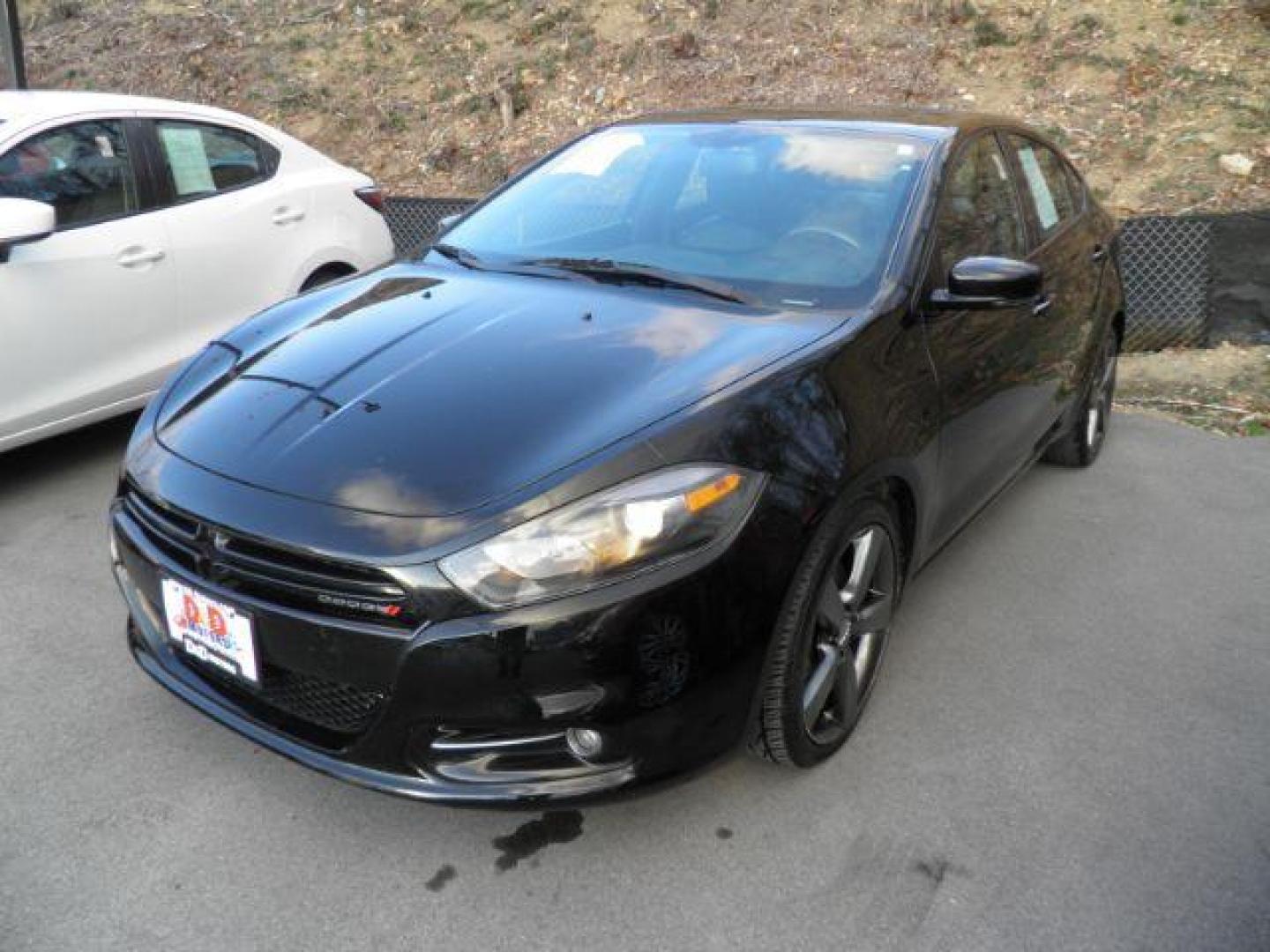 2014 BLACK DODGE DART GT (1C3CDFEB7ED) with an 2.4L L4 engine, AT transmission, located at 15520 McMullen Hwy SW, Belair, MD, 21502, (301) 729-3700, 39.581375, -78.846451 - Photo#0