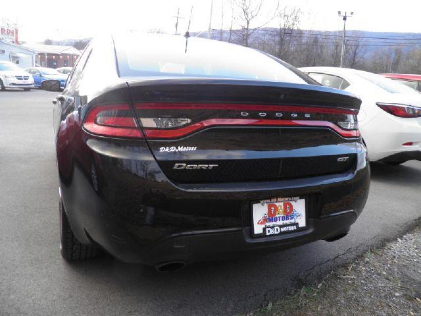 2014 BLACK DODGE DART GT (1C3CDFEB7ED) with an 2.4L L4 engine, AT transmission, located at 15520 McMullen Hwy SW, Belair, MD, 21502, (301) 729-3700, 39.581375, -78.846451 - Photo#4