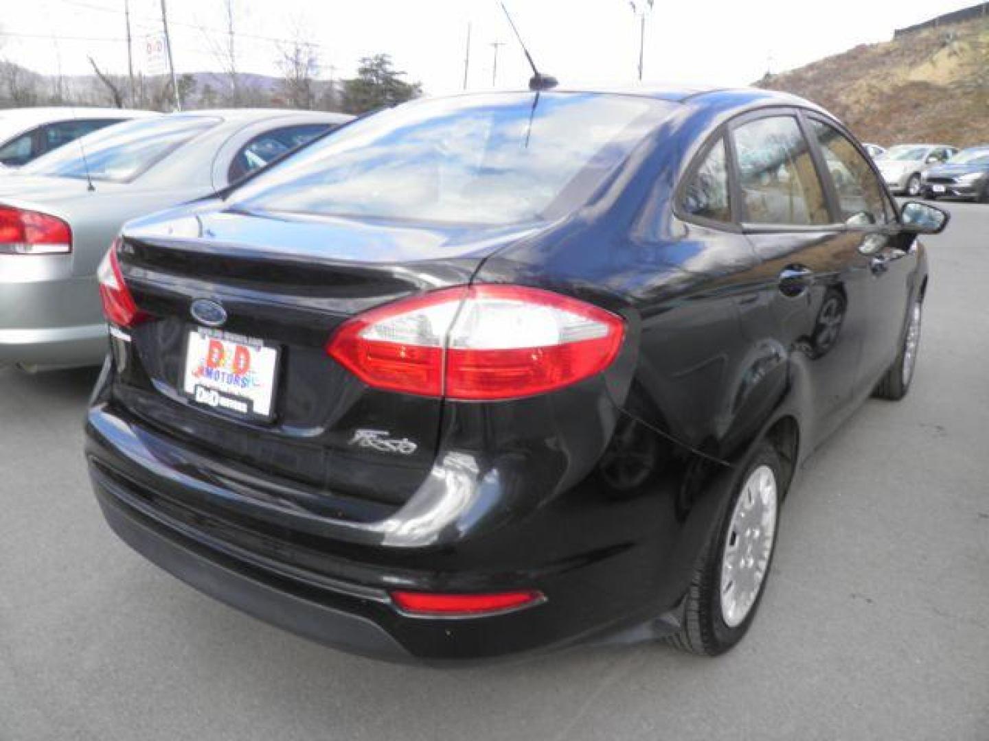 2014 BLACK Ford Fiesta S Sedan (3FADP4AJ2EM) with an 1.6L L4 engine, AT transmission, located at 15520 McMullen Hwy SW, Belair, MD, 21502, (301) 729-3700, 39.581375, -78.846451 - Photo#4