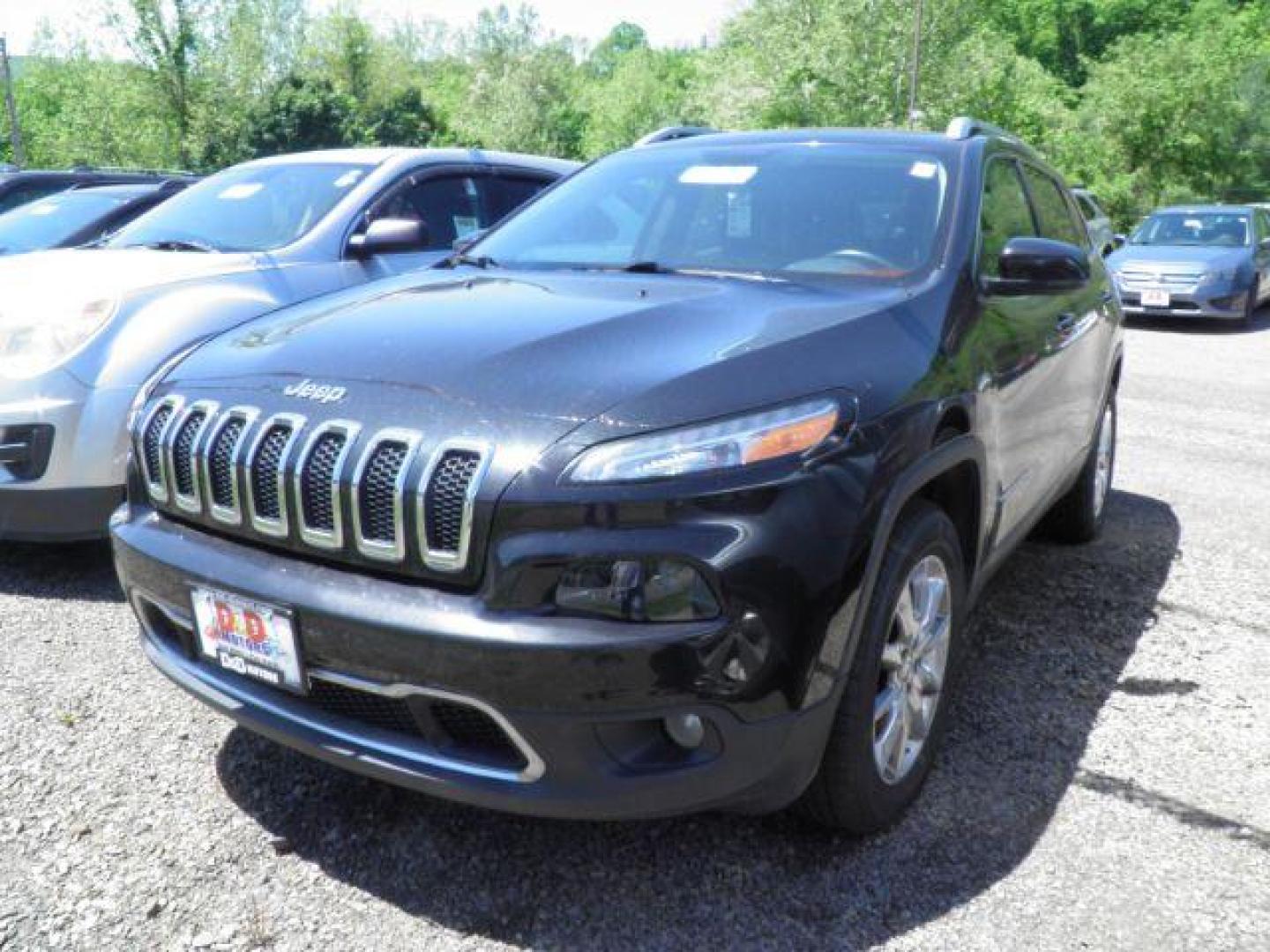 2014 BLACK Jeep Cherokee Limited 4WD (1C4PJMDB1EW) with an 2.4L L4 engine, AT transmission, located at 19521 New George's Creek Rd SW, Barton, MD, 21521, (301) 463-2404, 39.524323, -79.017906 - Photo#0