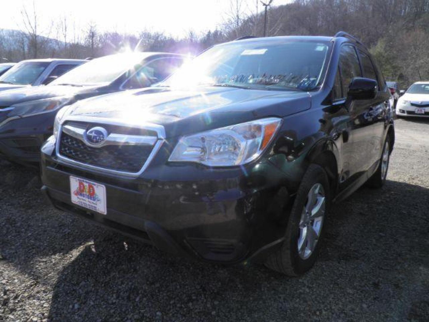 2014 BLACK Subaru Forester 2.5i Premium (JF2SJAEC5EH) with an 2.5 L4 engine, CVT transmission, located at 19521 New George's Creek Rd SW, Barton, MD, 21521, (301) 463-2404, 39.524323, -79.017906 - Photo#0