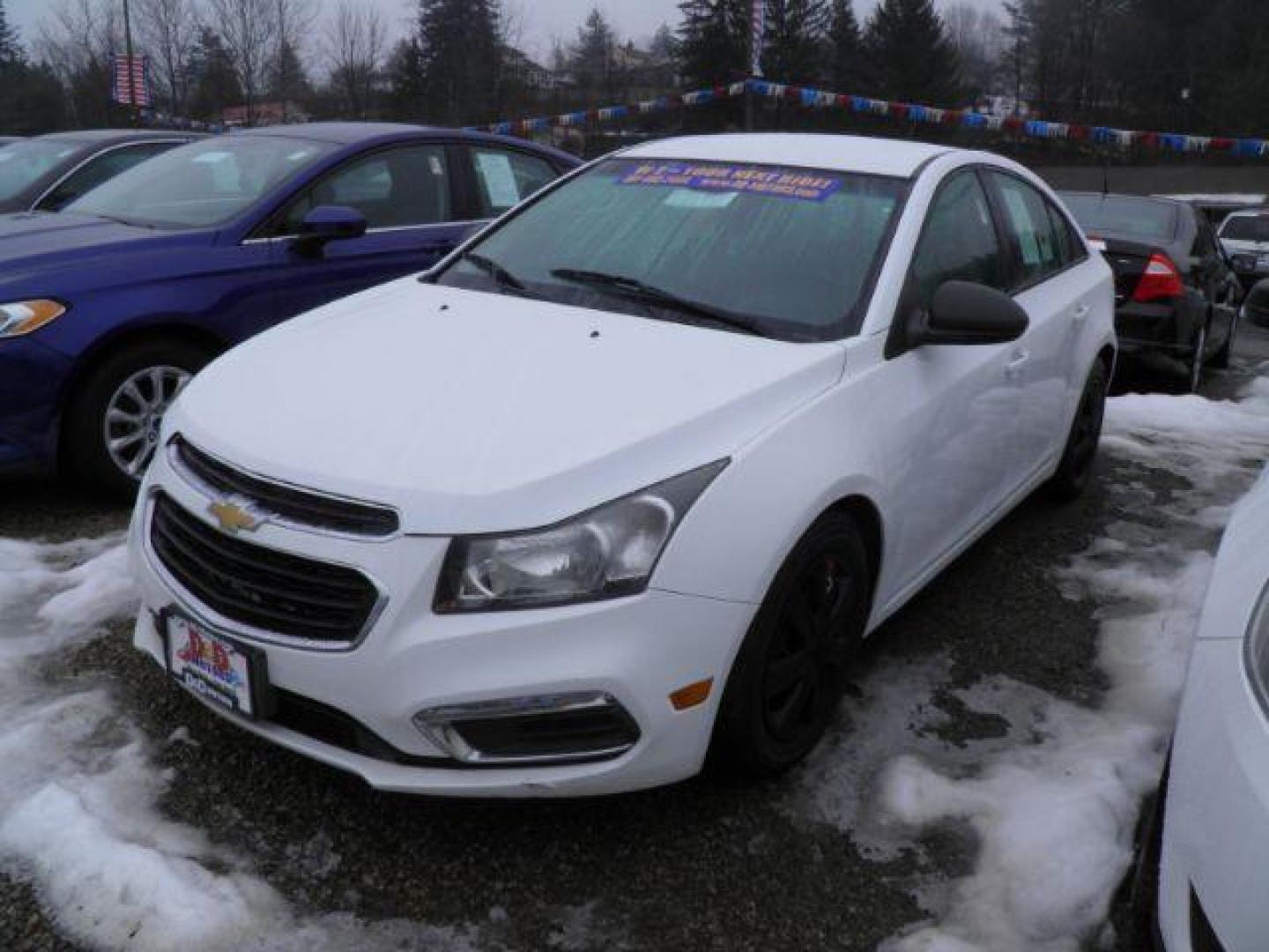 2015 WHITE Chevrolet Cruze LS Auto (1G1PA5SHXF7) with an 1.8l L4 engine, AT transmission, located at 19521 New George's Creek Rd SW, Barton, MD, 21521, (301) 463-2404, 39.524323, -79.017906 - Photo#0