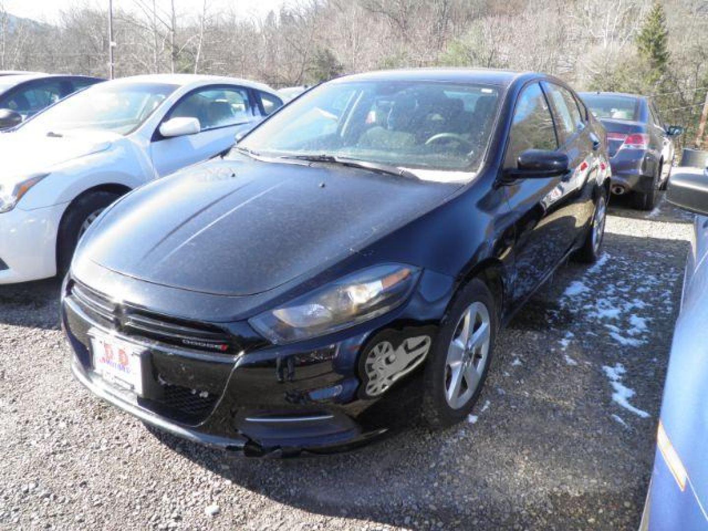 2015 BLACK Dodge Dart SXT (1C3CDFBB9FD) with an 2.4 L4 engine, AT transmission, located at 19521 New George's Creek Rd SW, Barton, MD, 21521, (301) 463-2404, 39.524323, -79.017906 - Photo#0