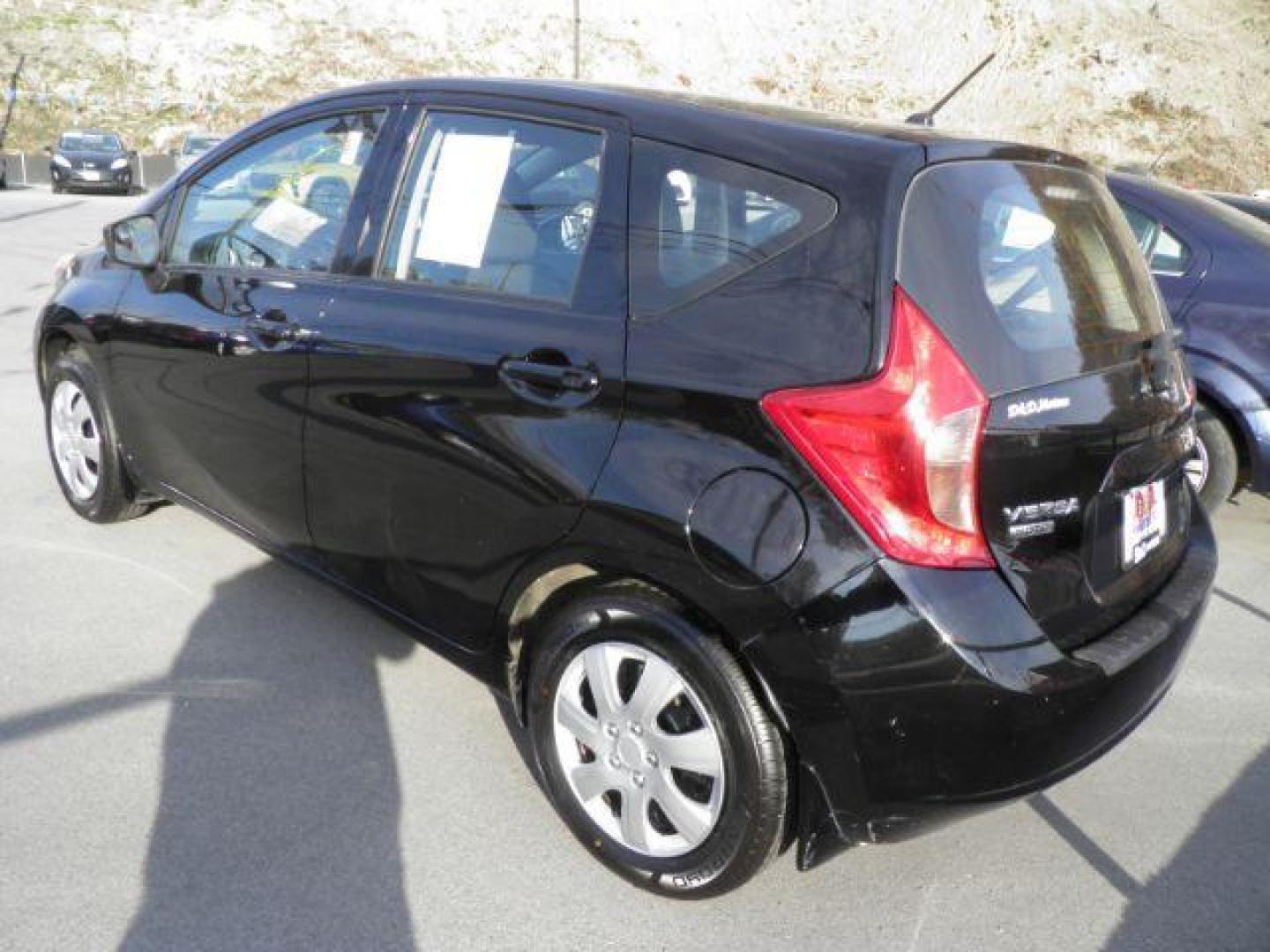 2015 BLACK NISSAN VERSA S (3N1CE2CP4FL) with an 1.6L L4 engine, MAN transmission, located at 15520 McMullen Hwy SW, Belair, MD, 21502, (301) 729-3700, 39.581375, -78.846451 - Photo#5