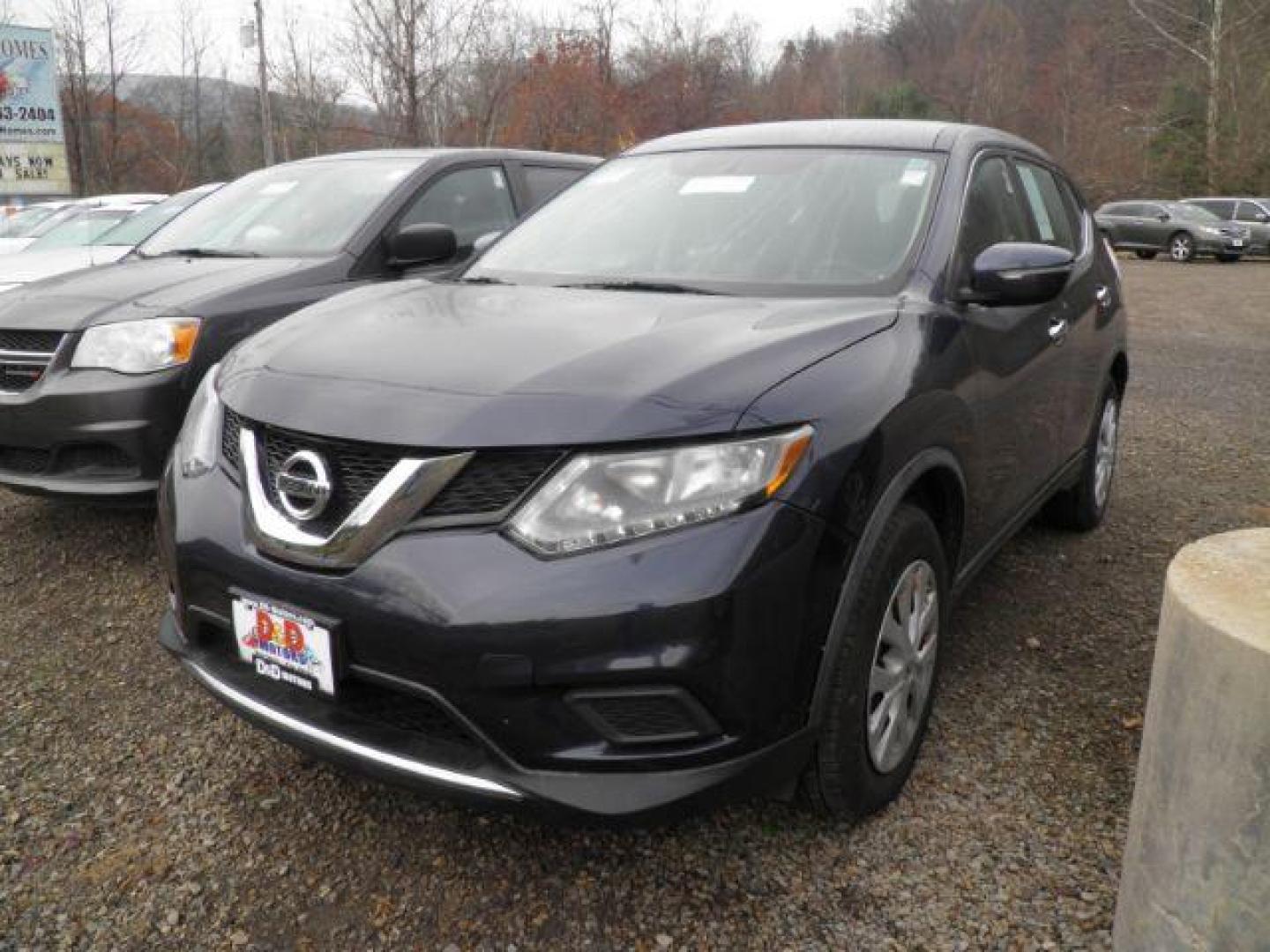 2015 BLUE Nissan Rogue S AWD (KNMAT2MV8FP) with an 2.5 L4 engine, CVT transmission, located at 19521 New George's Creek Rd SW, Barton, MD, 21521, (301) 463-2404, 39.524323, -79.017906 - Photo#0