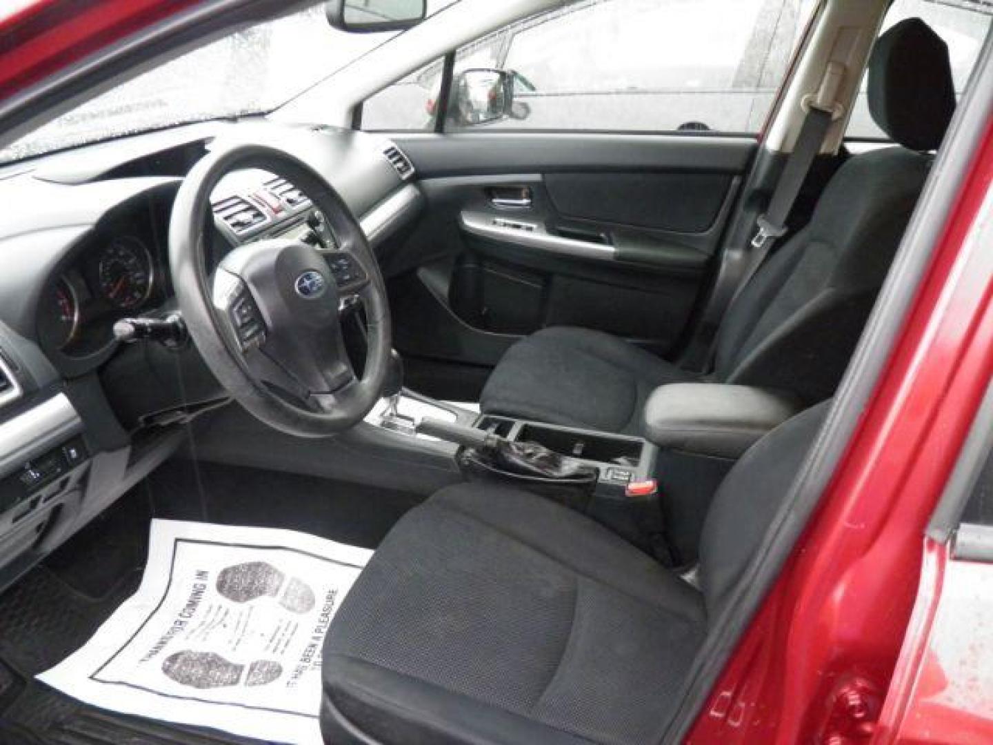 2015 RED SUBARU IMPREZA 2.0i Premium PZEV 5-Door (JF1GPAC62FH) with an 2.0L L4 engine, AT transmission, located at 15520 McMullen Hwy SW, Belair, MD, 21502, (301) 729-3700, 39.581375, -78.846451 - Photo#1