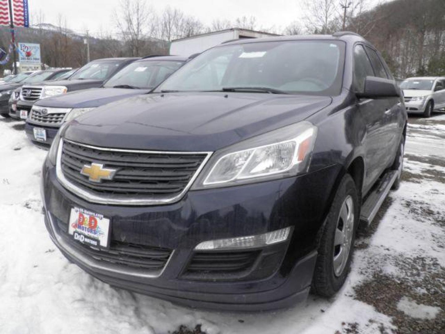 2016 BLUE Chevrolet Traverse LS AWD (1GNKVFKDXGJ) with an 3.6L V6 engine, AT transmission, located at 19521 New George's Creek Rd SW, Barton, MD, 21521, (301) 463-2404, 39.524323, -79.017906 - Photo#0