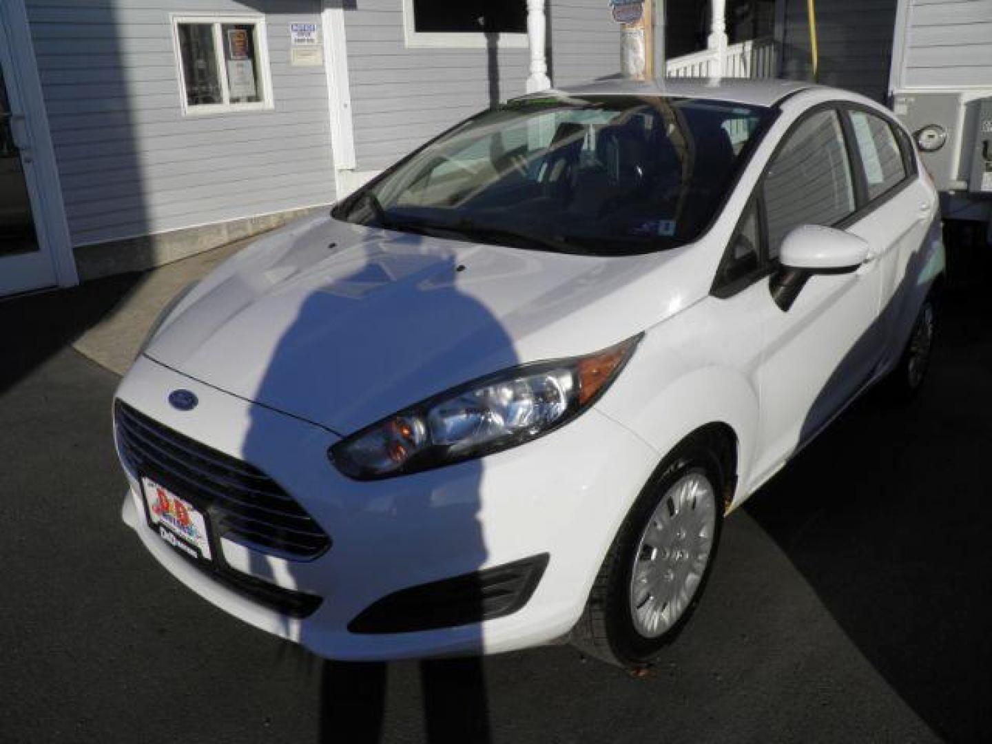 2016 WHITE Ford Fiesta S Hatchback (3FADP4TJ1GM) with an 1.6l L4 engine, AT transmission, located at 15520 McMullen Hwy SW, Belair, MD, 21502, (301) 729-3700, 39.581375, -78.846451 - Photo#0