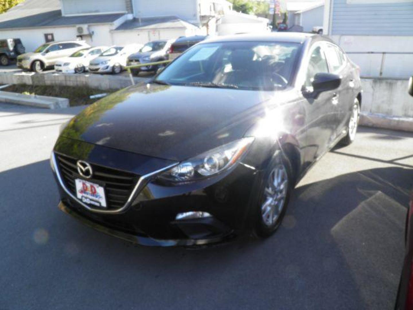 2016 BLACK Mazda MAZDA3 i Sport AT 4-Door (3MZBM1U7XGM) with an 2.0L L4 engine, AT transmission, located at 15520 McMullen Hwy SW, Belair, MD, 21502, (301) 729-3700, 39.581375, -78.846451 - Photo#0