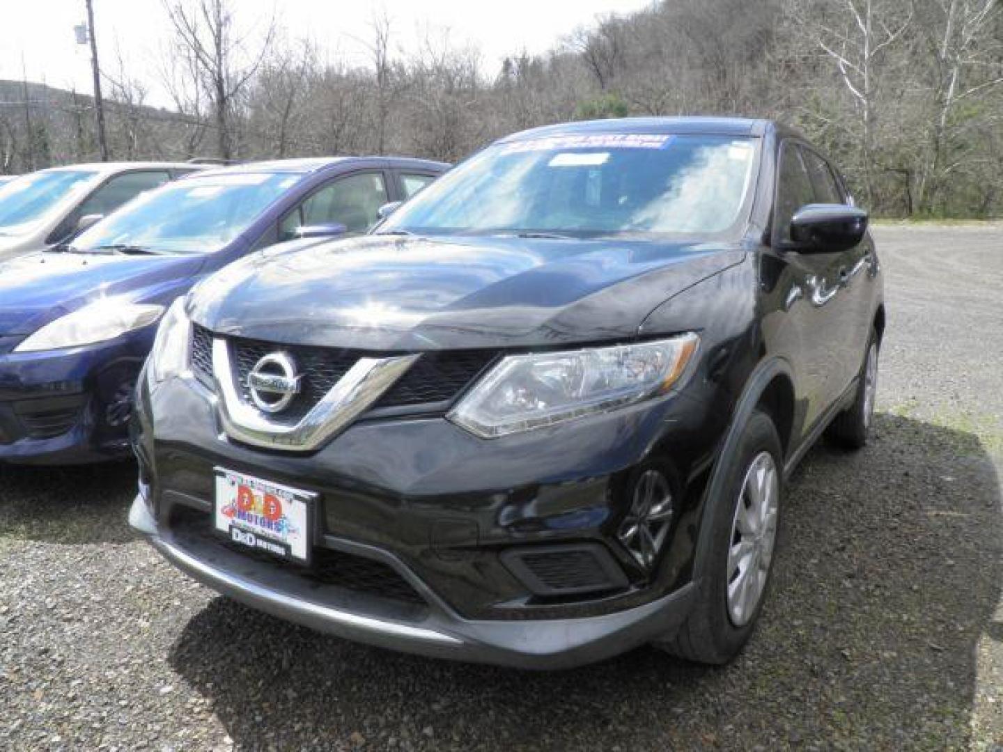 2016 BLACK Nissan Rogue S AWD (KNMAT2MV8GP) with an 2.5 L4 engine, CVT transmission, located at 19521 New George's Creek Rd SW, Barton, MD, 21521, (301) 463-2404, 39.524323, -79.017906 - Photo#0