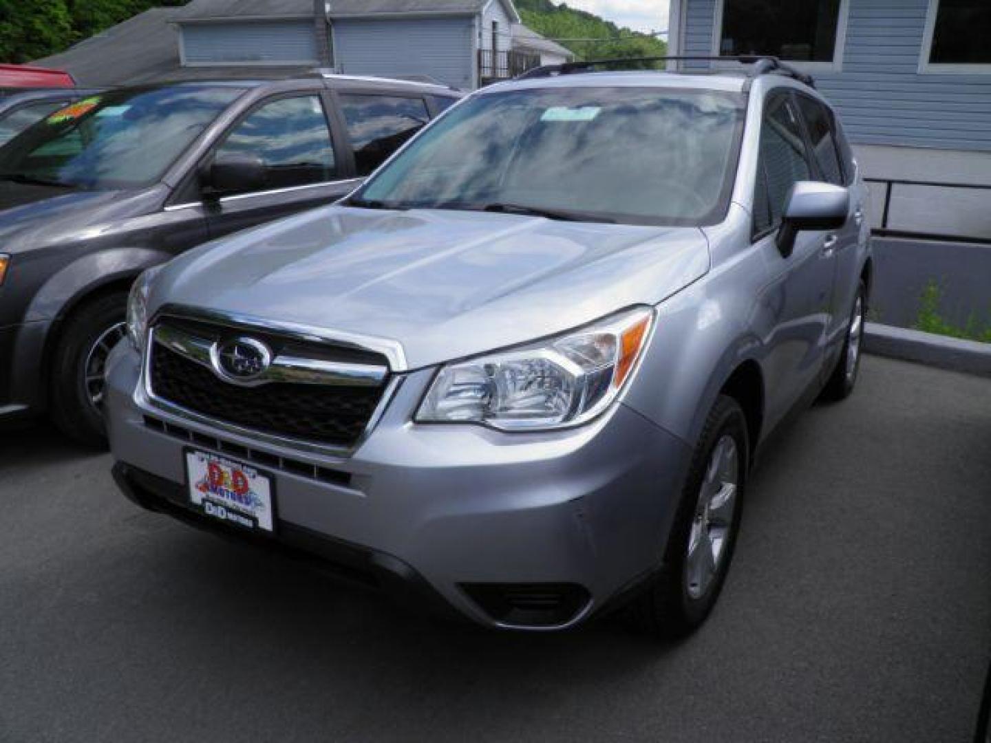 2016 Silver Subaru Forester 2.5i Premium PZEV CVT (JF2SJADCXGH) with an 2.5l H4 engine, CVT transmission, located at 15520 McMullen Hwy SW, Belair, MD, 21502, (301) 729-3700, 39.581375, -78.846451 - Photo#0