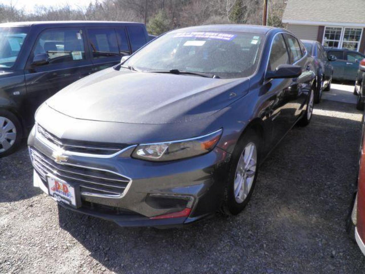 2017 GRAY /Jet Black, premium cloth Chevrolet Malibu LS (1G1ZB5ST2HF) with an 4 engine, AT transmission, located at 19521 New George's Creek Rd SW, Barton, MD, 21521, (301) 463-2404, 39.524323, -79.017906 - Photo#0