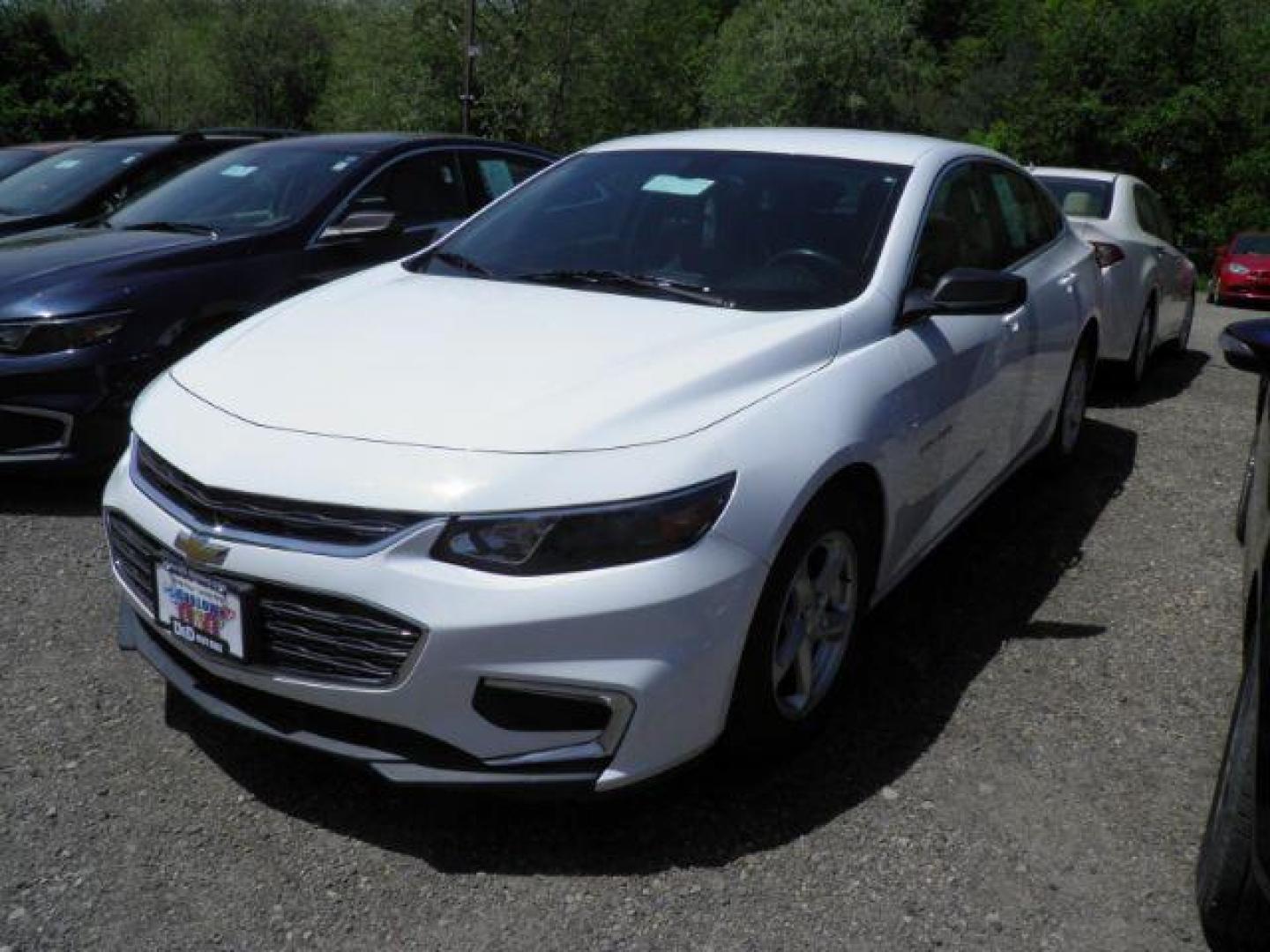 2017 WHITE Chevrolet Malibu LS (1G1ZB5ST6HF) with an 1.5L L4 engine, AT transmission, located at 19521 New George's Creek Rd SW, Barton, MD, 21521, (301) 463-2404, 39.524323, -79.017906 - Photo#0