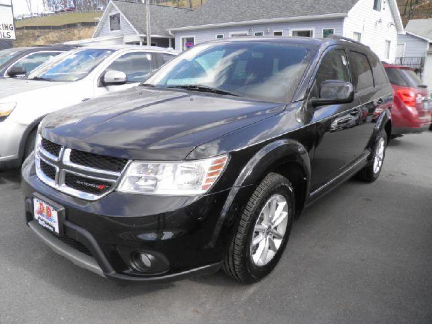 2017 BLACK Dodge Journey SXT (3C4PDCBG3HT) with an 3.6L V6 engine, AT transmission, located at 15520 McMullen Hwy SW, Belair, MD, 21502, (301) 729-3700, 39.581375, -78.846451 - Photo#0