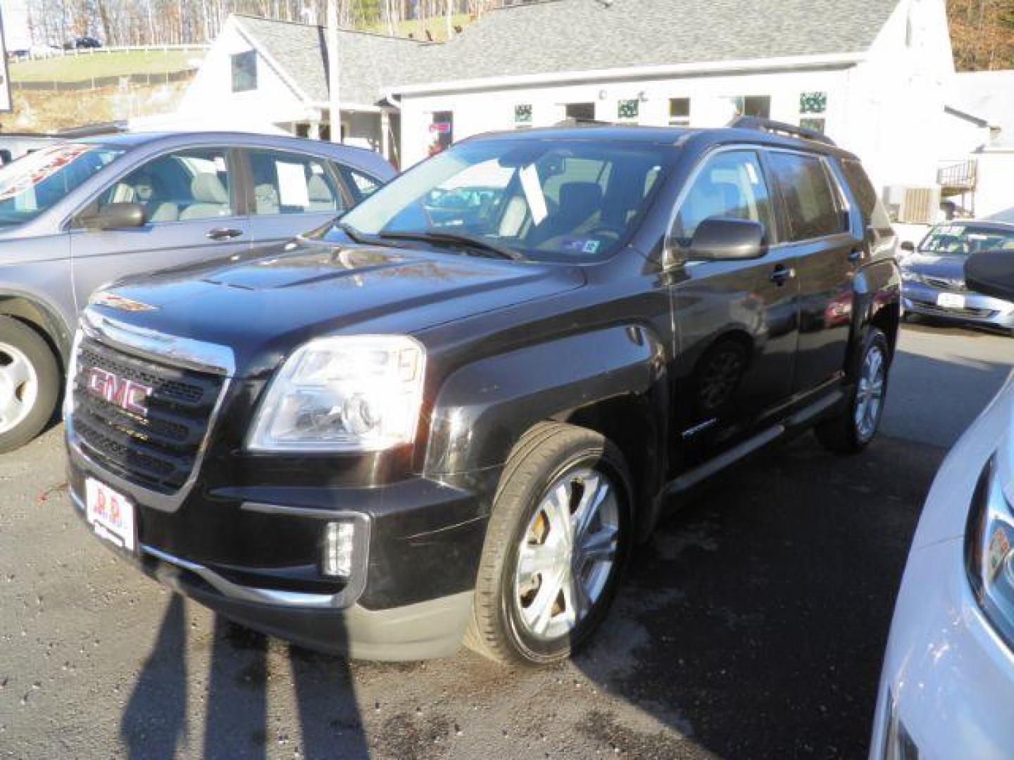 2017 BLACK /Jet Black, premium cloth GMC Terrain SLE2 AWD (2GKFLTEK1H6) with an 2.4L L4 engine, AT transmission, located at 15520 McMullen Hwy SW, Belair, MD, 21502, (301) 729-3700, 39.581375, -78.846451 - Photo#0